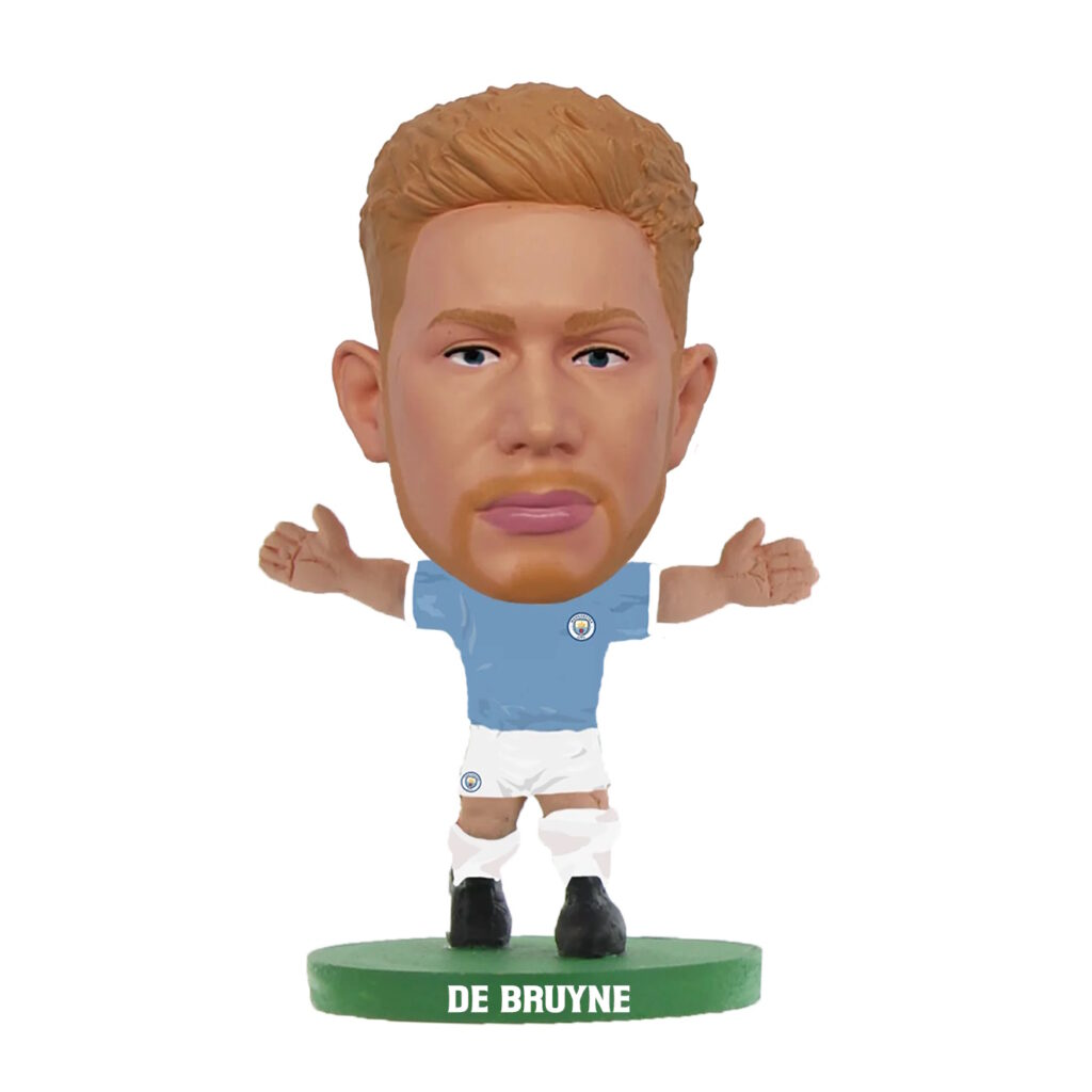 Official Manchester City Kevin De Bruyne Action Figure - Collectible Soccer Player Statue for Fans, Home Decor, and Gifts - Perfect for Display, Birthday Presents, and Sports Memorabilia Collections