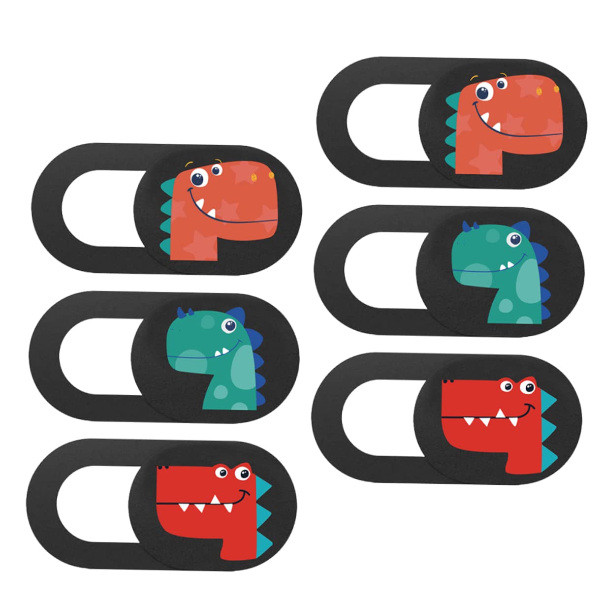 VOSAREA 6-Pack Webcam Cover Slider for Laptop, Tablet & Computer - Camera Privacy Shield with Slide Design for MacBook, Windows & Chromebook - Perfect for Online Meetings, Remote Work & School Classes
