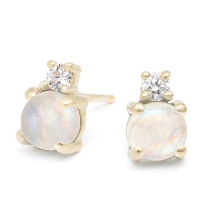 Diamond Duo Earrings for Women - Elegant 14K Gold Stud Earrings with Sparkling Stones | Perfect for Weddings, Parties & Everyday Wear