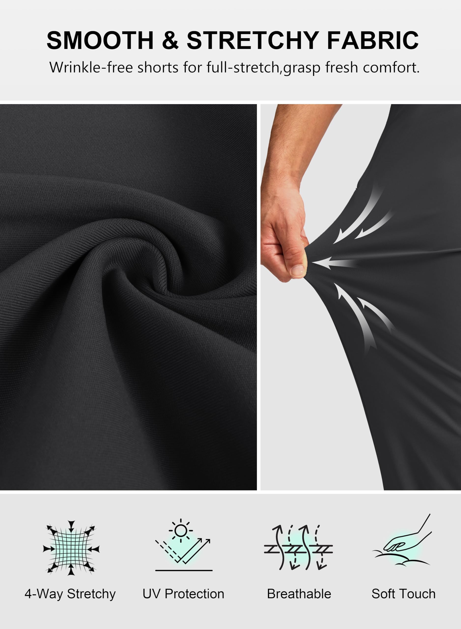 Soothfeel Men's Lightweight Joggers with Zipper Pockets - Athletic Golf Sweatpants for Workout, Running & Casual Wear - Comfortable Track Pants for Men