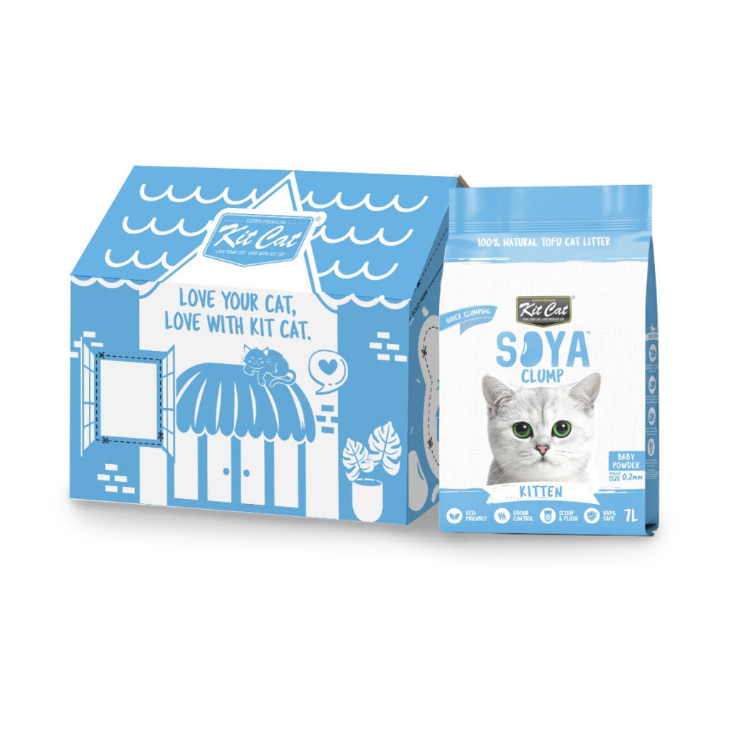 6-Pack Kit Cat Soya Clump Scented Cat Litter 7L - Natural Odor Control for Multi-Cat Homes & Small Spaces