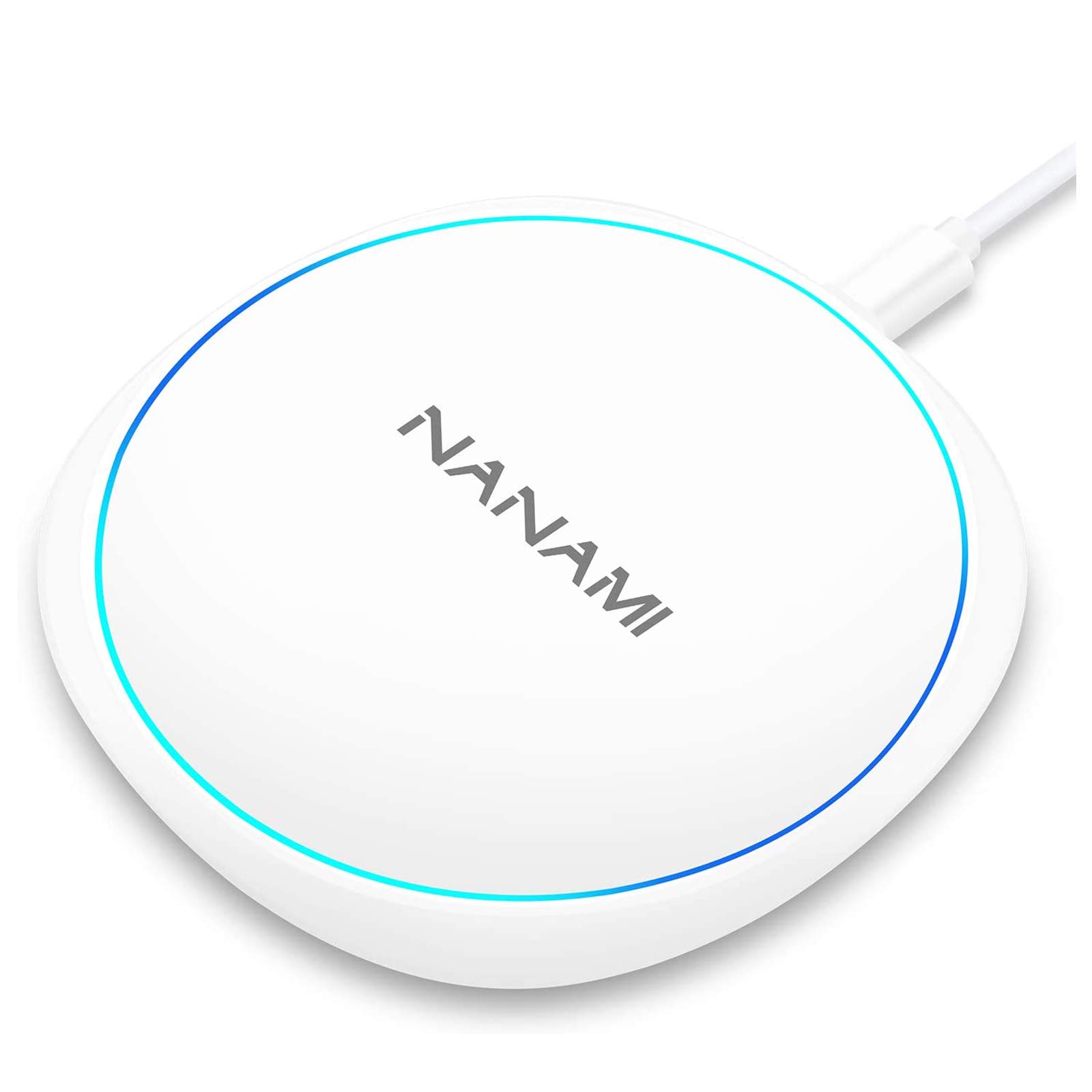 NANAMI 10W Fast Wireless Charging Pad - Qi Certified for iPhone 16/15 Pro Max/14 Plus/13/12/11/SE/XS Max/XR/X/8, Samsung S24 Ultra/S23/S22/S21/S20/S10/S9/Note 20, Pixel 6/5, AirPods Pro/3 - Perfect for Home, Office & Travel Charging