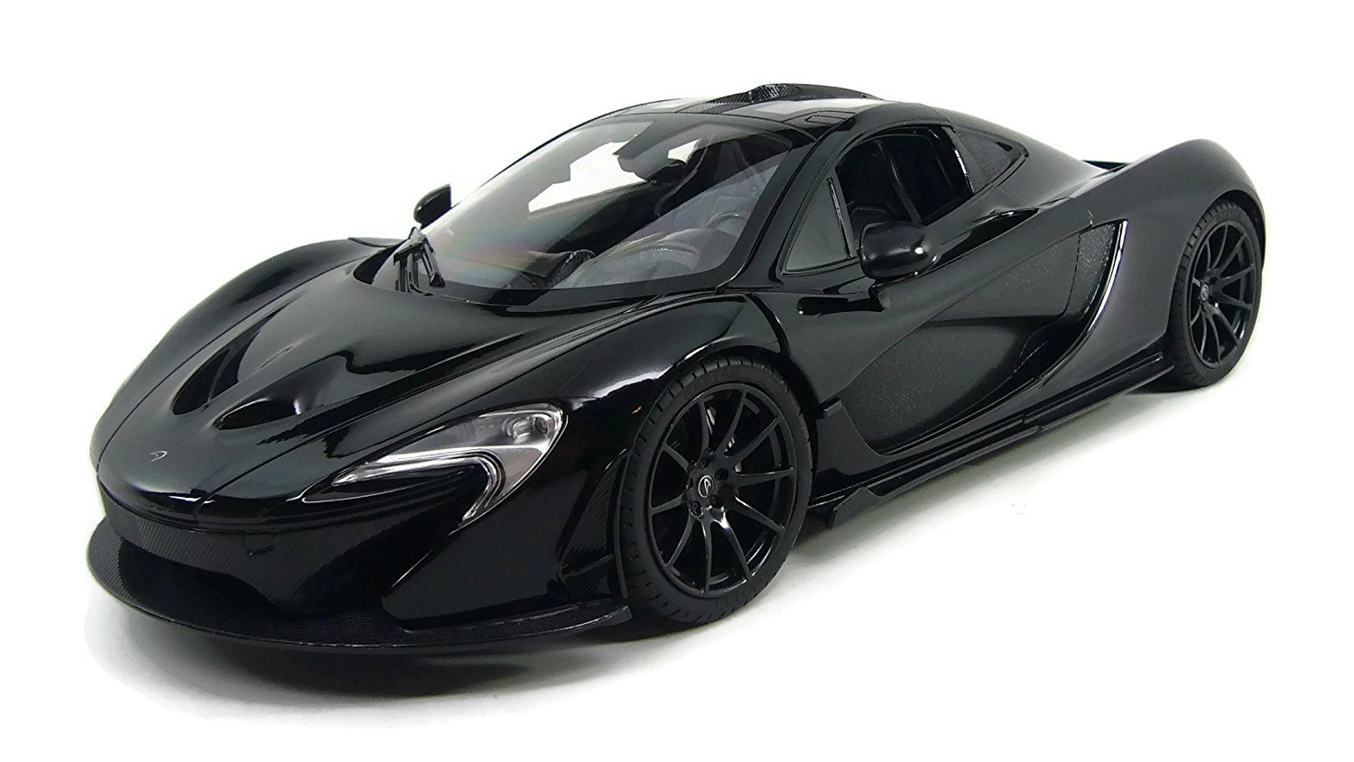 Official Licensed McLaren P1 1:14 Scale Die-Cast Model Car - Black Radio Control RC Car with Ultra Detailed Interior & Exterior - Collectible Toy for Racing Fans & Display for Home/Office Decor