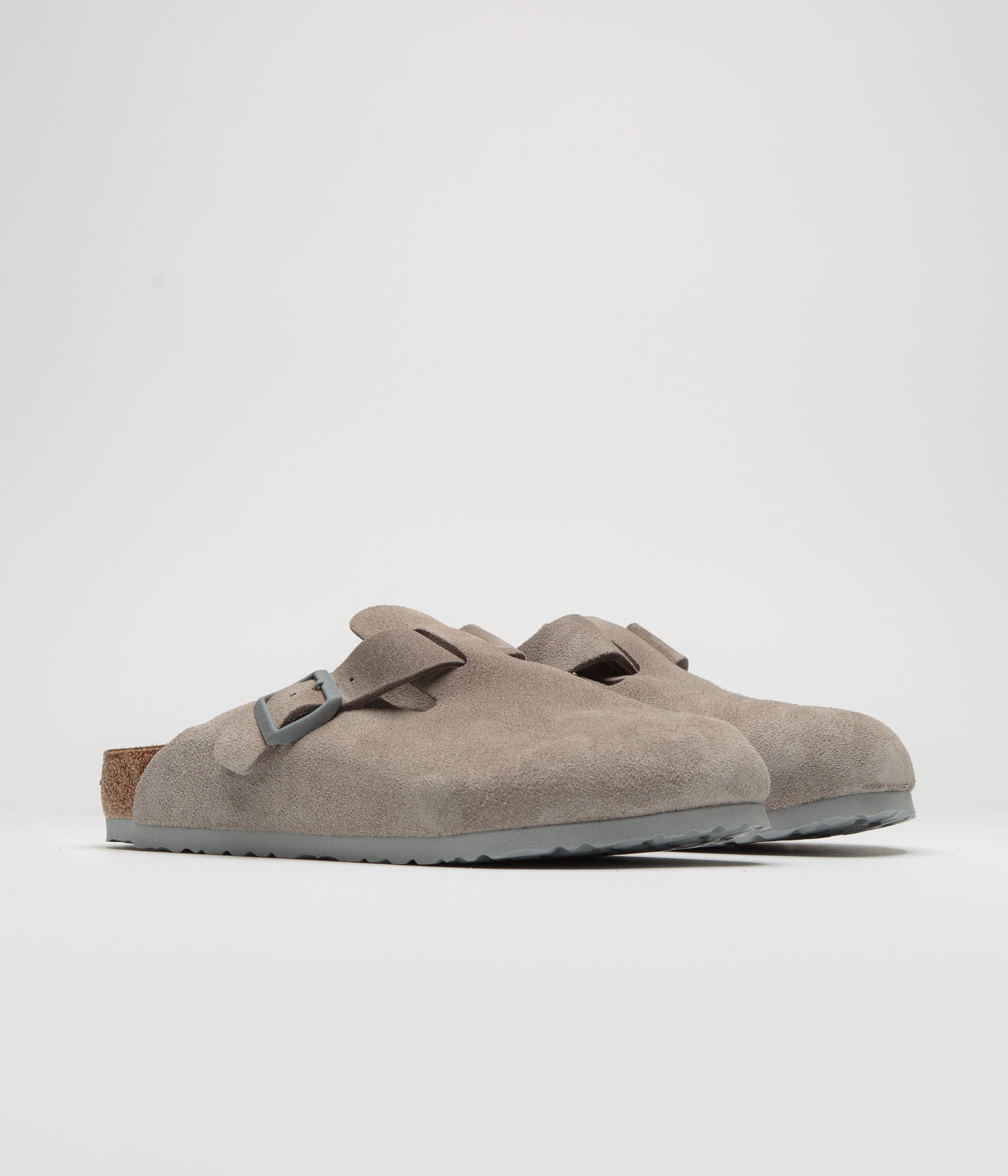 Birkenstock Boston Soft Footbed Sandals for Men & Women - Stone Coin | Comfortable Cork Footbed | Perfect for Casual Wear, Office & Travel