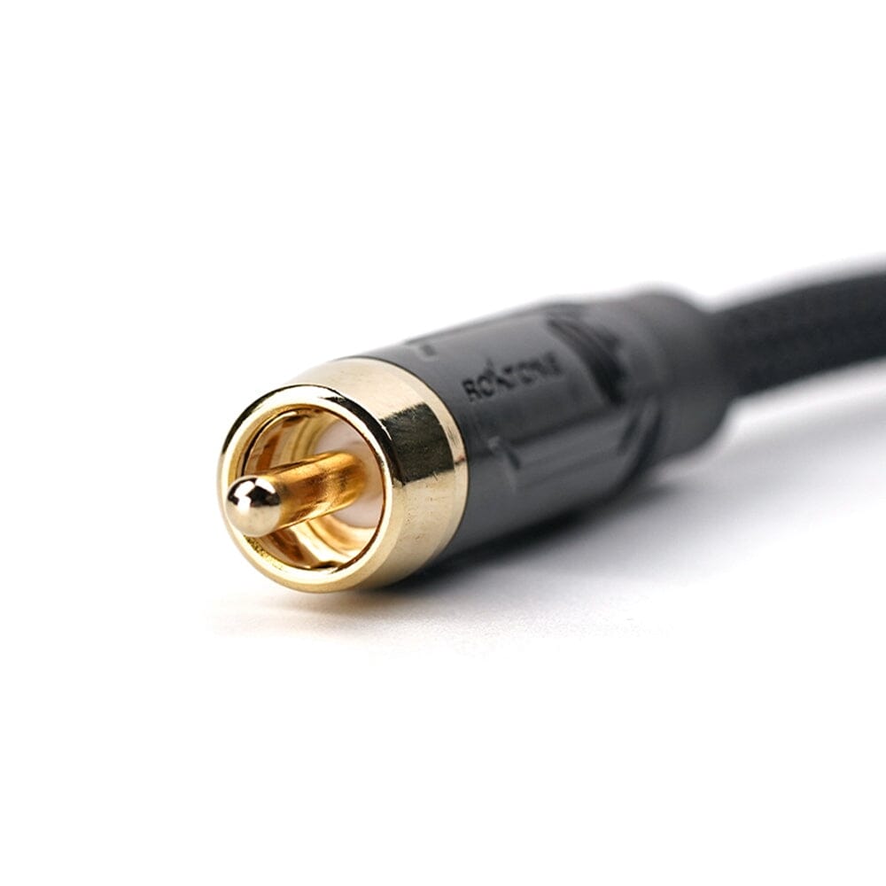 Premium Fanmusic C003 RCA Audio Cable 25cm - High-Quality Stereo Interconnect for Home Theater, Speakers, Amplifiers & Audio Systems - Perfect for DJ Equipment, Gaming Setups & Music Production