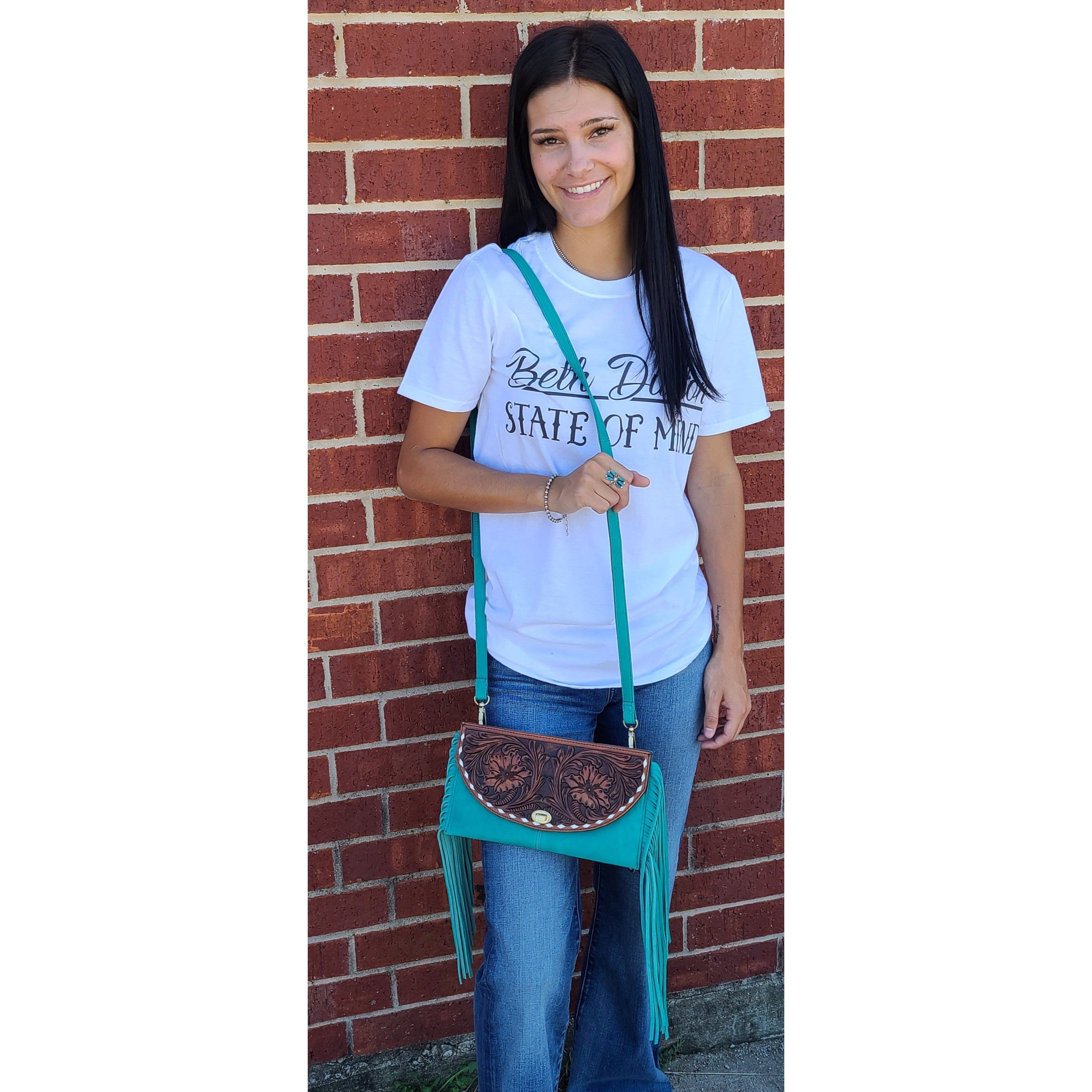 American Darling Turquoise Crossbody Bag for Women - Stylish & Lightweight Shoulder Purse - Perfect for Travel, Shopping & Everyday Use