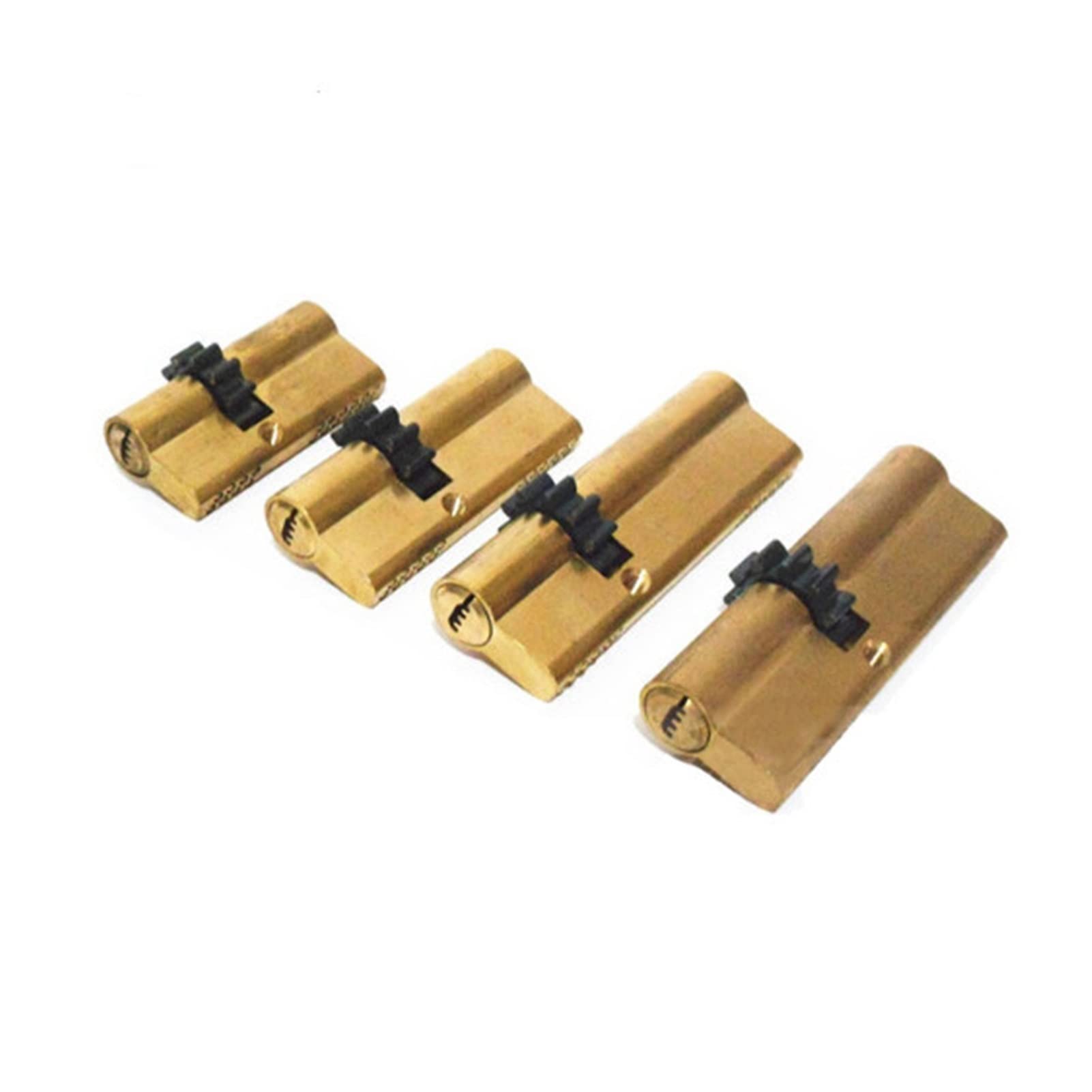 High Security Door Lock Cylinder - 11 Teeth Gear Brass Core with AB Keys (63mm, 68mm, 73mm, 80mm, 93mm, 95mm) - Double Spring Mechanism for Enhanced Safety - Perfect for Home, Office & Commercial Door Security Upgrades