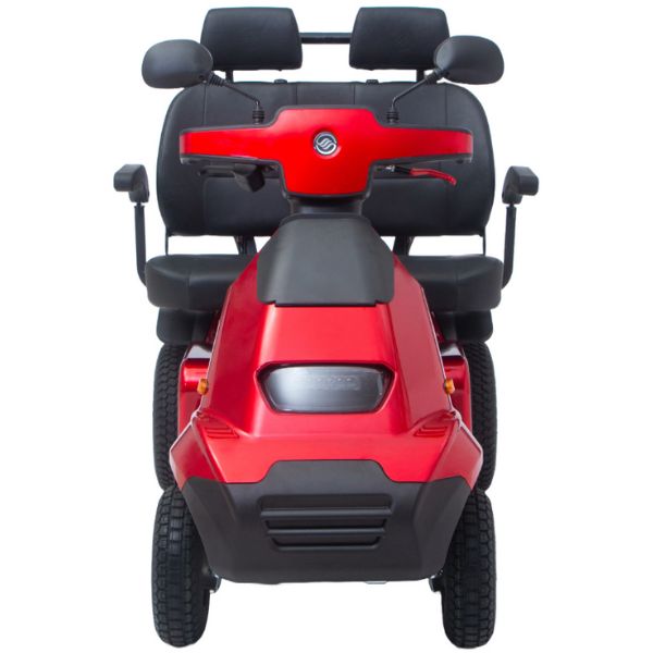 AFIKIM Afiscooter S4 Heavy Duty Mobility Scooter - Dual Seat Electric Scooter for Adults - Ideal for Outdoor & Indoor Use, Shopping, Travel & Daily Commuting