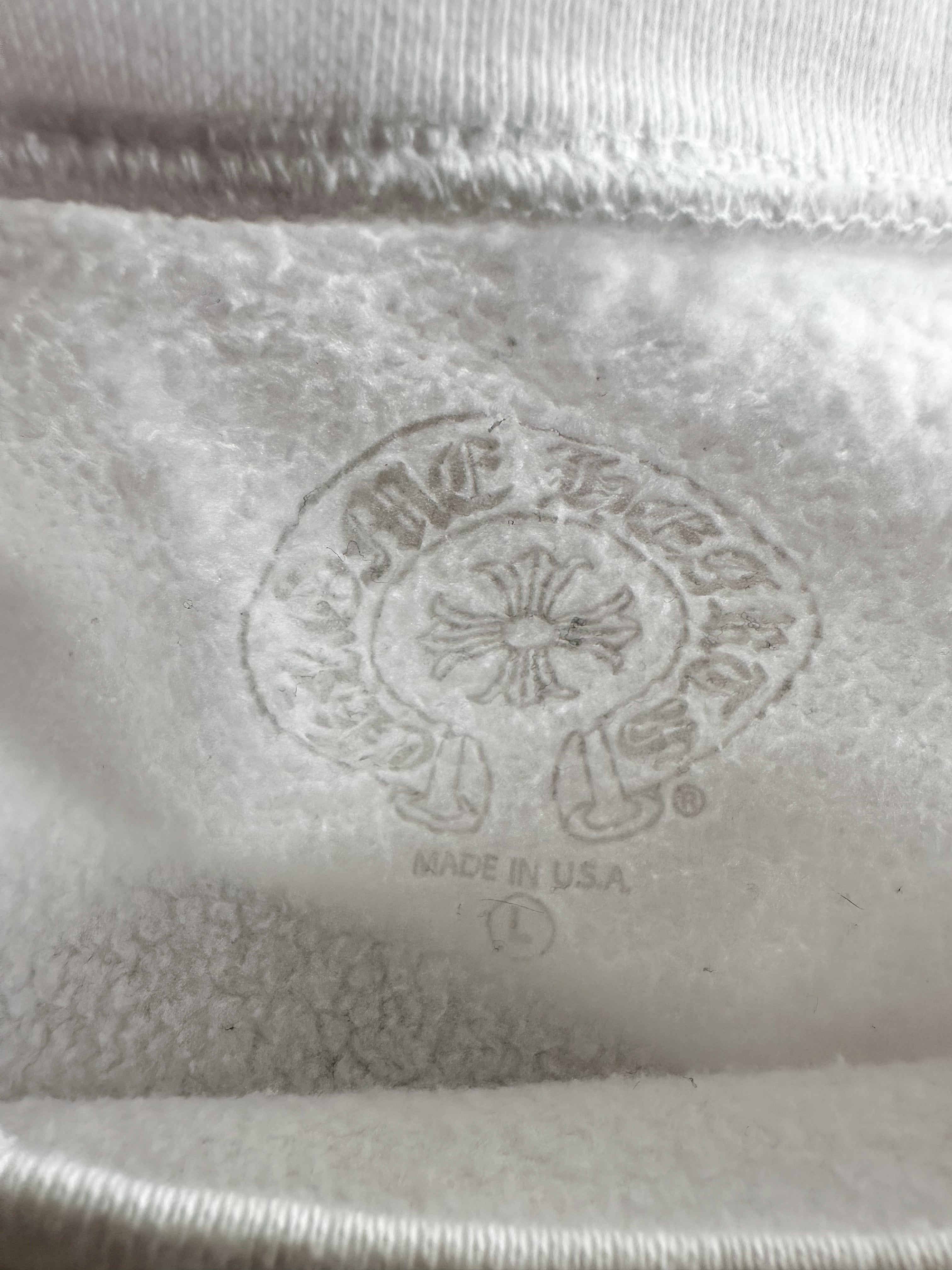 Chrome Hearts White & Black Horseshoe Logo Sweater for Men & Women | Luxury Streetwear Fashion | Perfect for Casual Outfits & Urban Style