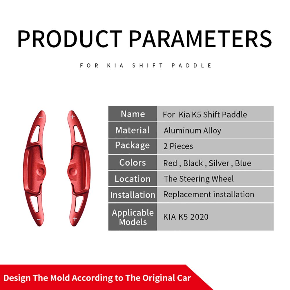 Kia K5 2020 Steering Wheel Paddle Shifter Extension - Blue Trim Cover for Enhanced Driving
