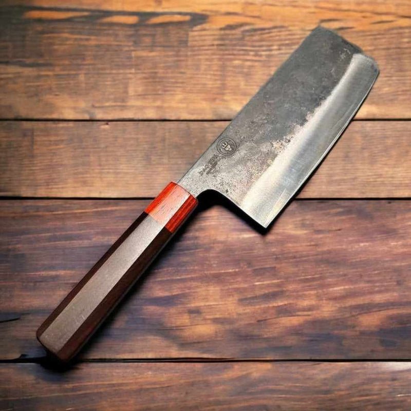 Dao Vua V3 52100 Carbon Steel 165mm Nakiri Knife - Professional Japanese Vegetable Chopper for Home Kitchen & Sushi Preparation