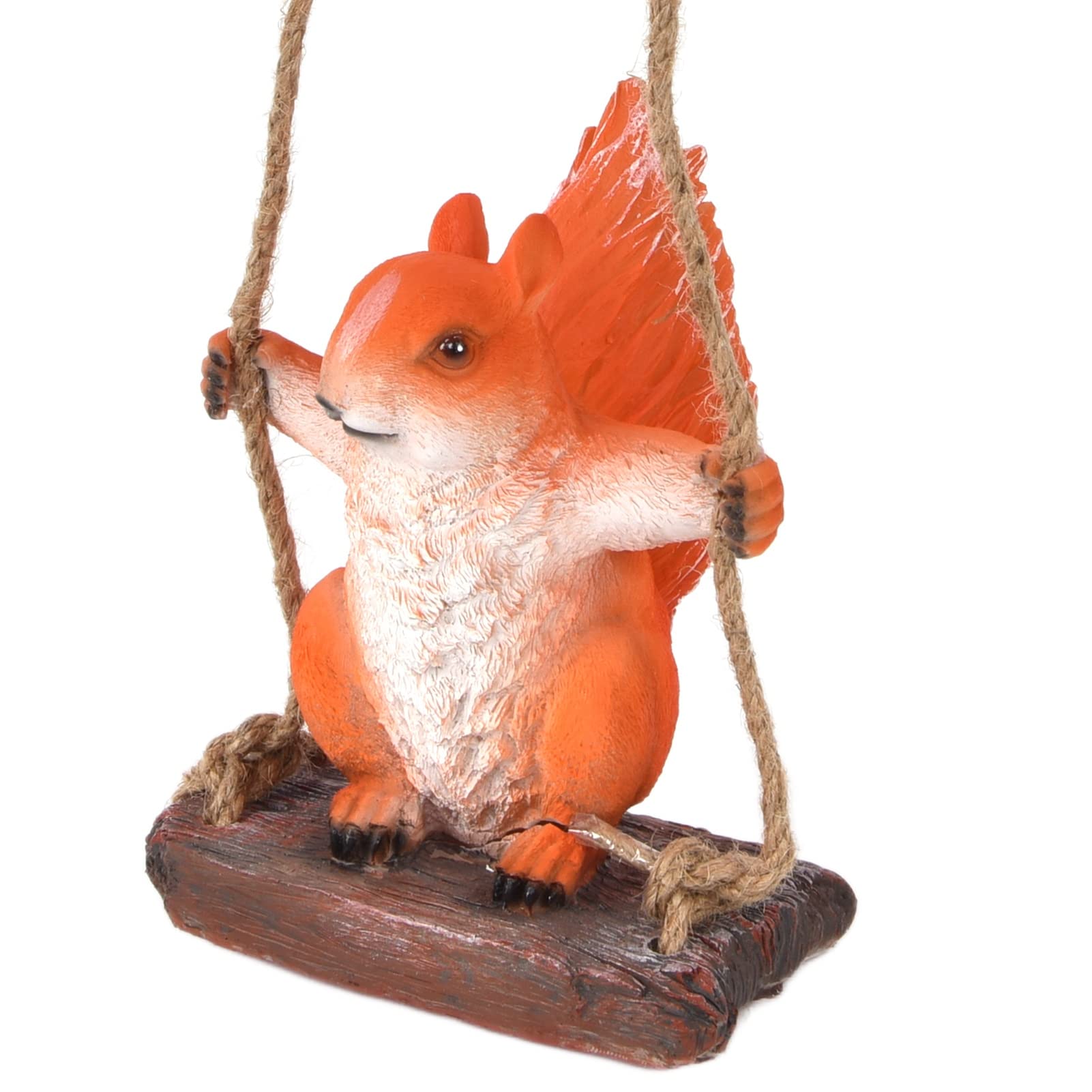 Realistic Squirrel Garden Statue - Durable Synthetic Resin Outdoor Animal Sculpture for Lawn, Patio, Desk & Home Decor | Perfect for Backyard, Garden Pathway & Office Decoration