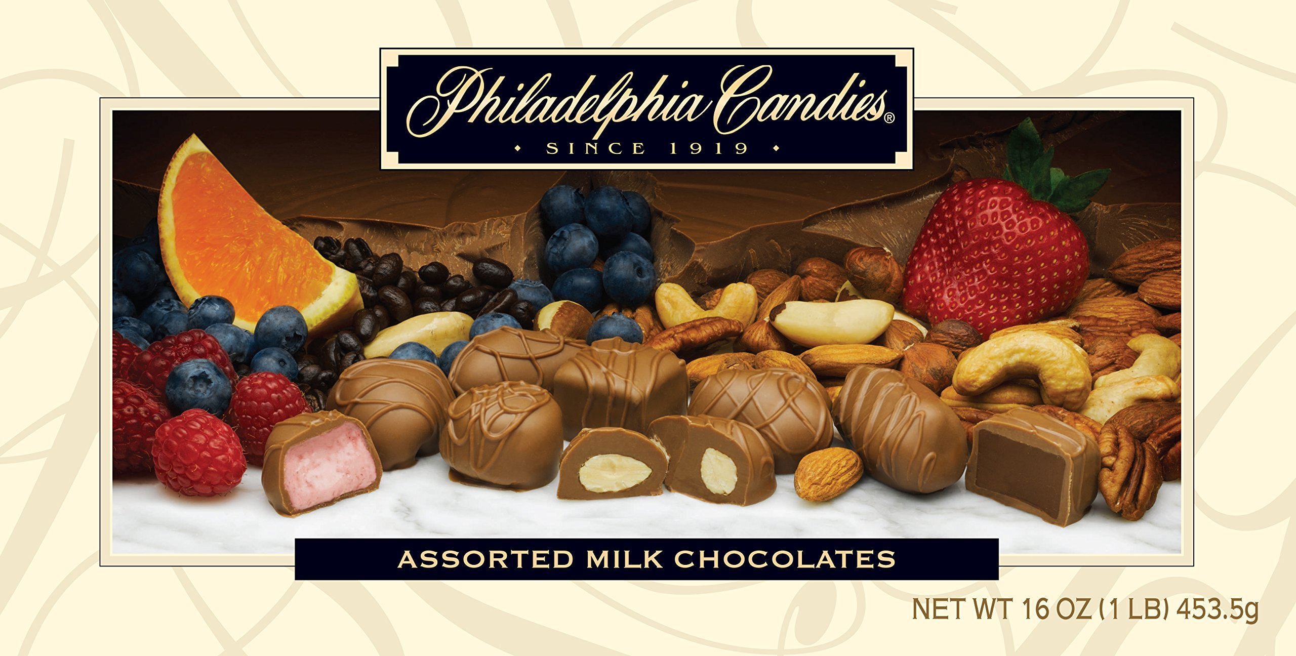 Philadelphia Assorted Milk Chocolates Gift Box - 1 lb Premium Chocolate Collection for Holidays, Birthdays & Corporate Gifting | Perfect for Valentine's Day, Christmas & Special Occasions