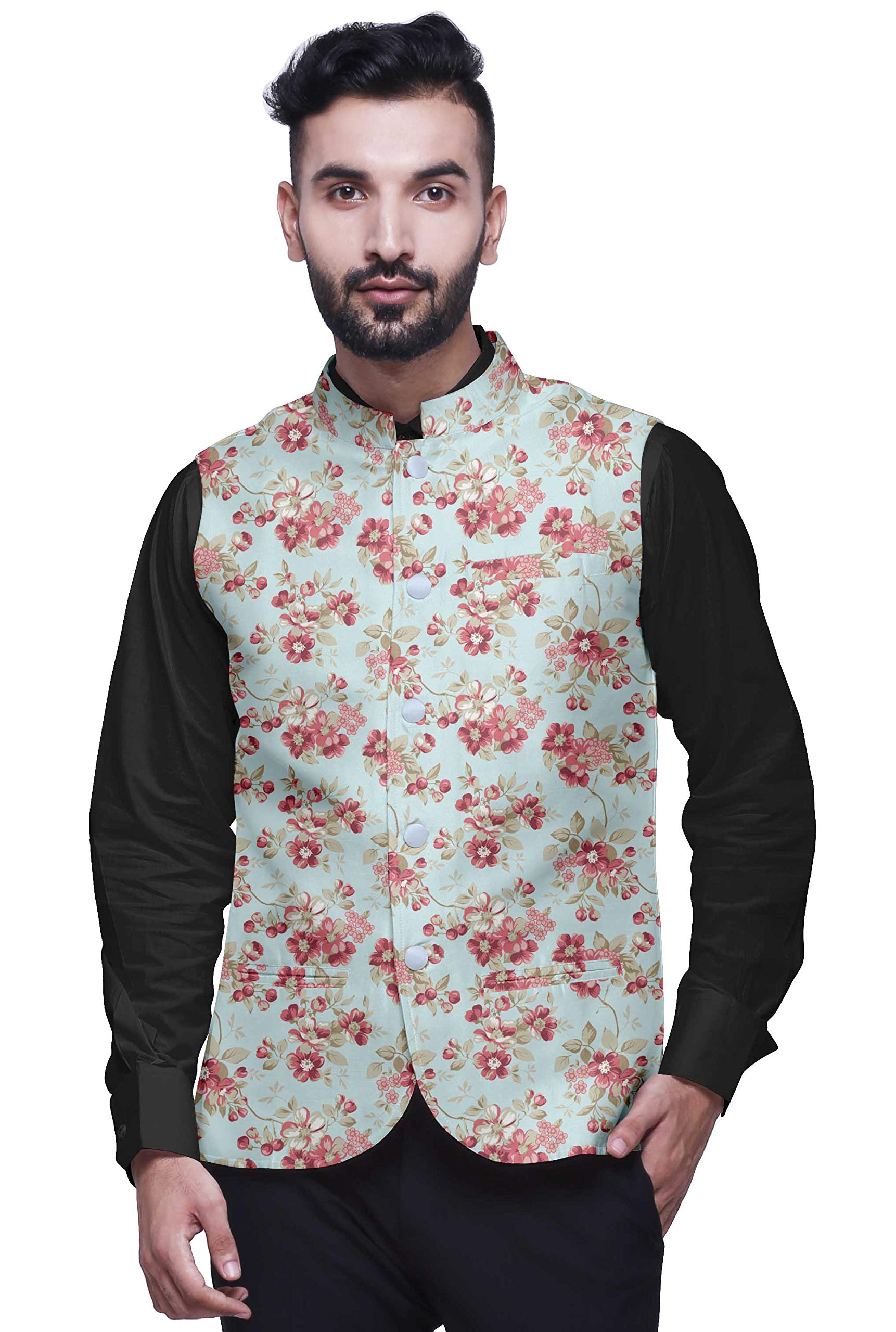 Atasi Men's Printed Casual Jacket - Stylish Party & Wedding Blazer for Formal Occasions, Date Nights & Special Events