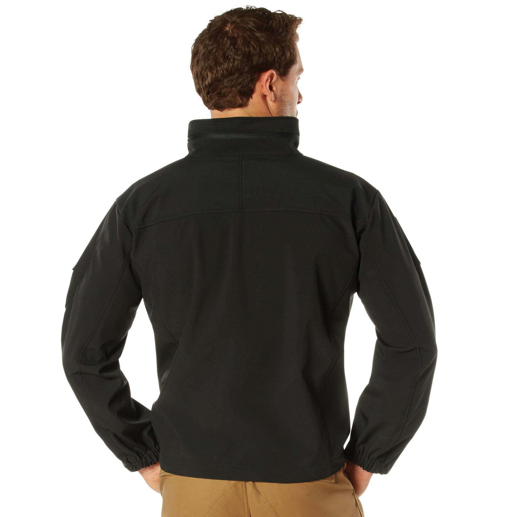 Rothco Men's Tactical Stealth Ops Soft Shell Jacket - Waterproof Windbreaker for Outdoor Hunting, Hiking & Military Use