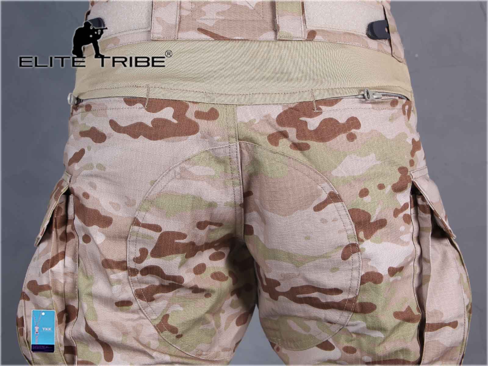 Emerson Tactical BDU Military Combat Uniform Set - Gen3 Shirt & Pants in MC Arid Camo | Airsoft, Paintball, Outdoor Training & Survival Gear