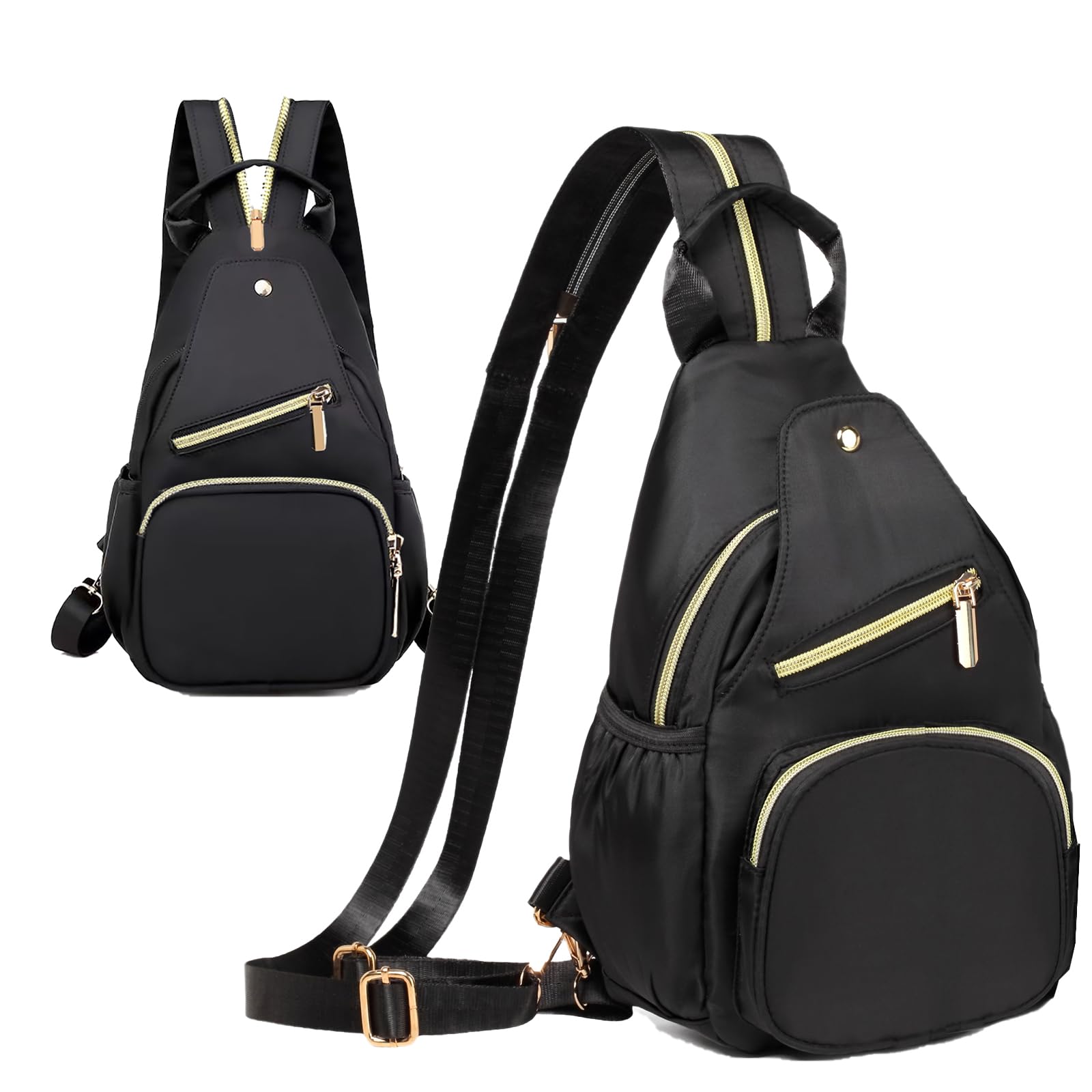 Convertible Crossbody Sling Bag & Mini Backpack - Lightweight Travel Hiking Daypack for Women & Men | Perfect for Outdoor Adventures, Commuting & Daily Use