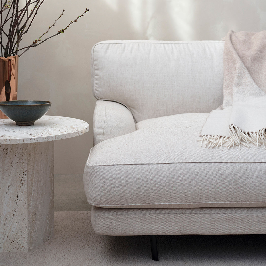 Flaneur 2 Seater Sofa - Modern Loveseat for Small Spaces, Living Room & Apartment Furniture - Comfortable Fabric Couch for Relaxing & Entertaining Guests