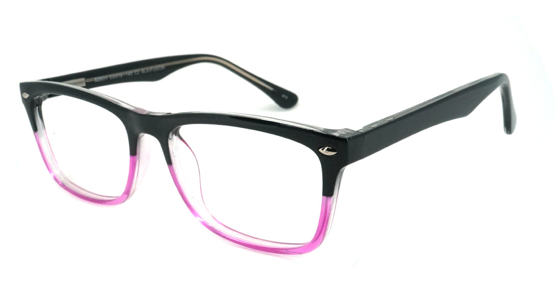 Stylish Plastic Eyeglasses S2831 - Lightweight & Durable Frames for Men & Women - Perfect for Reading, Driving & Everyday Use