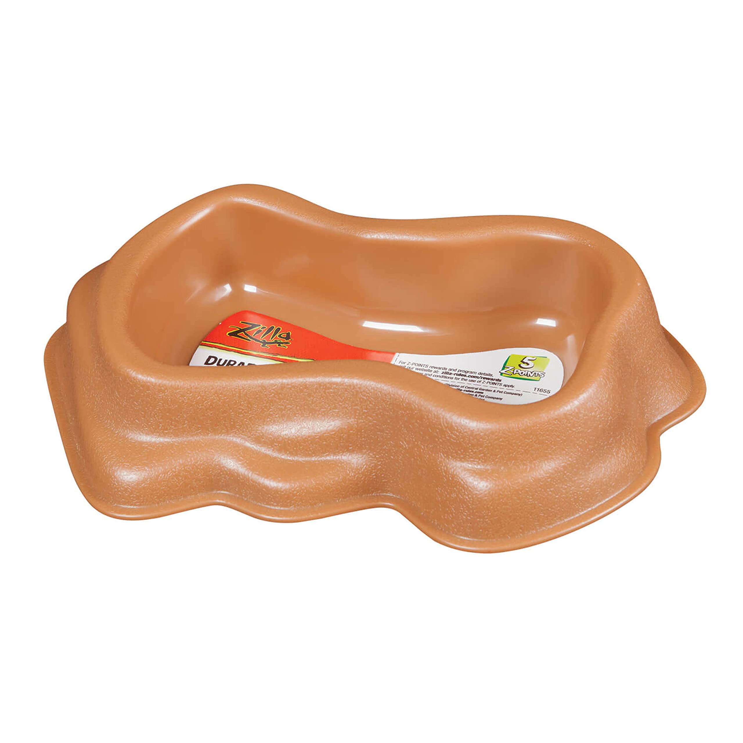 Zilla Durable Ceramic Pet Food Bowls - Medium Size, Brown - Perfect for Dogs & Cats - Ideal for Indoor/Outdoor Feeding & Water Stations