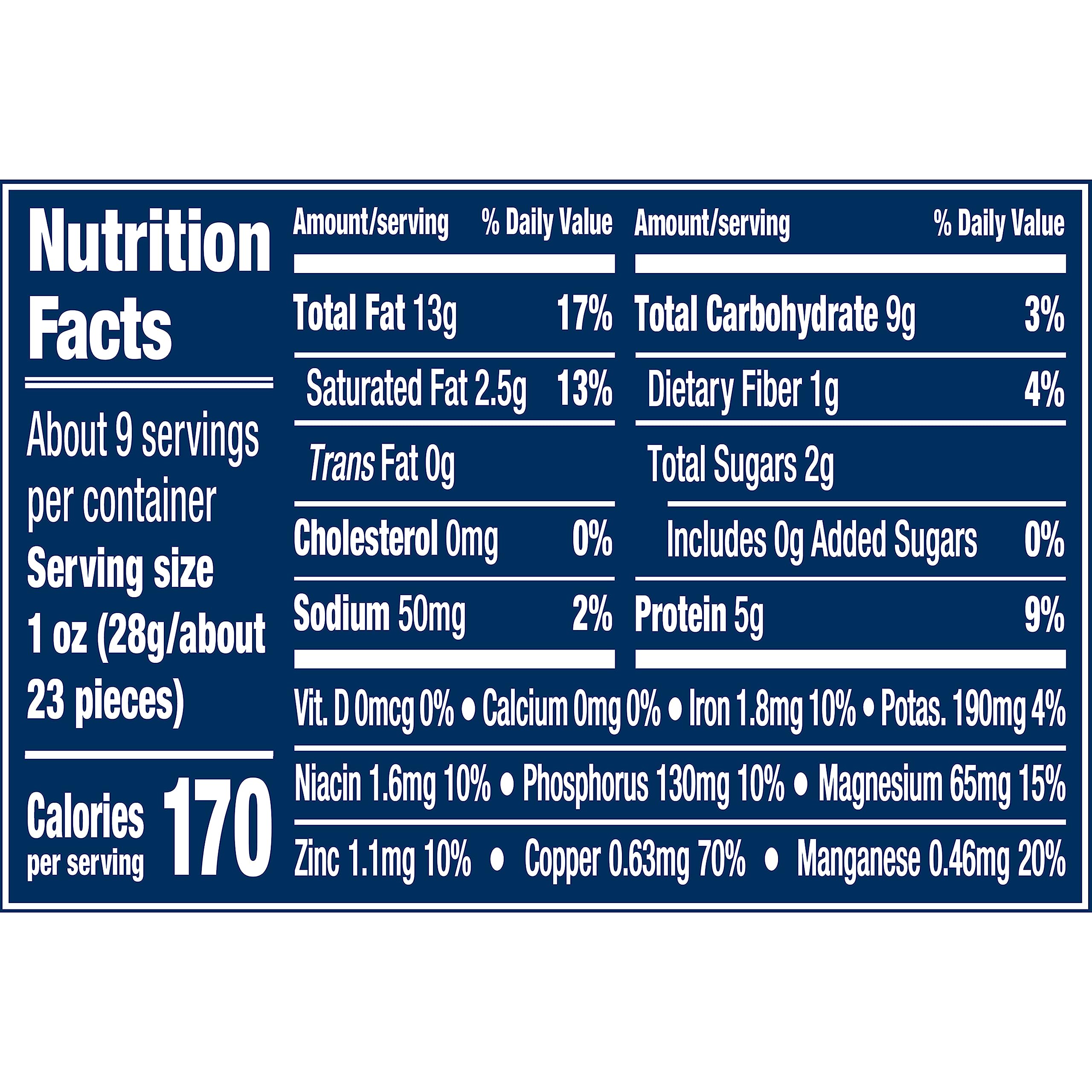 Planters Lightly Salted Whole Cashews (8.5 oz Canister) - Premium Quality Unsalted Cashew Nuts for Snacking, Baking & Cooking - Perfect for Office Snacks, Trail Mix & Healthy Recipes