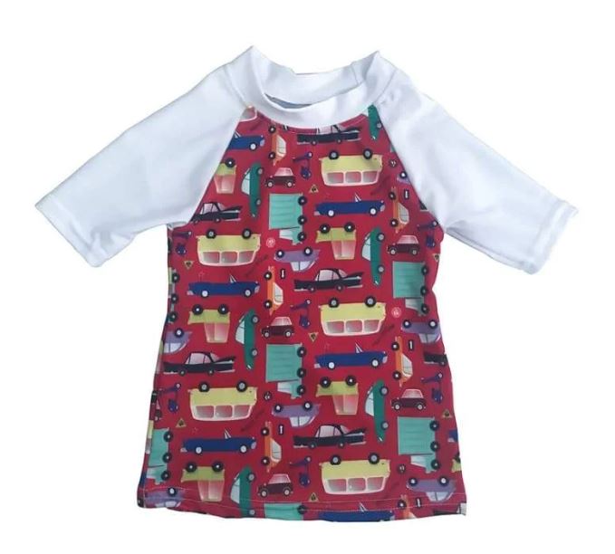 Apple Cheeks Baby Rash Guard UPF 50+ Sun Protection - 12 Months & 24 Months Sizes - Perfect for Beach, Pool & Outdoor Activities