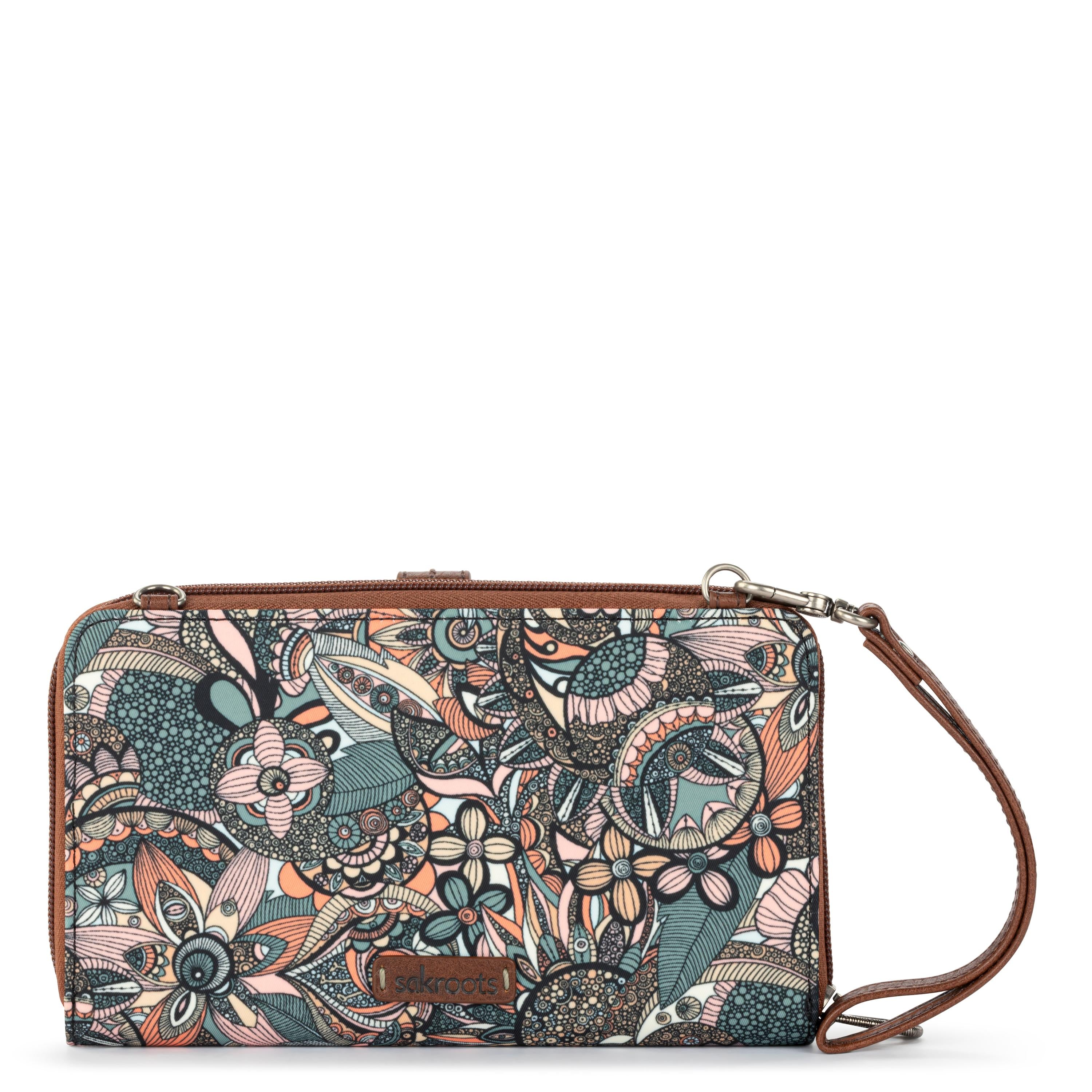 Eco-Friendly Smartphone Wallet with Card Holder - Premium Twill Fabric in Sienna Spirit Desert Color - Perfect for Travel, Work, and Everyday Use