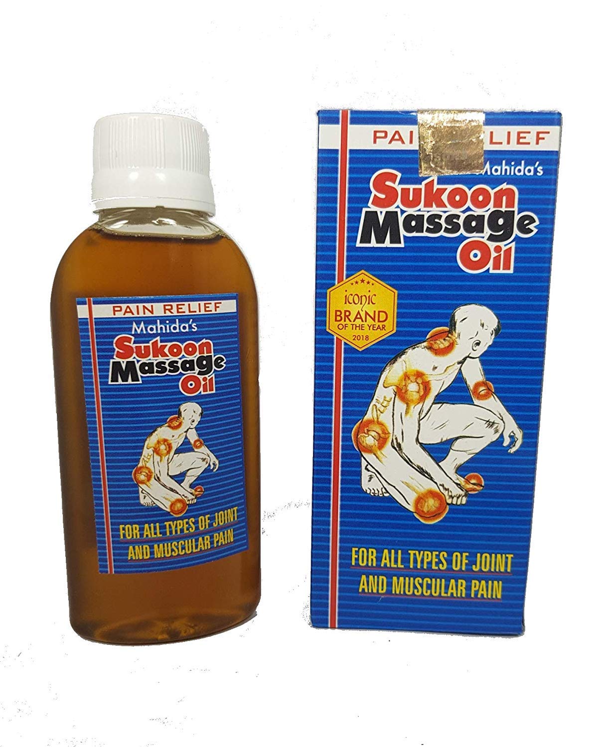 Mahida's Sukoon Ayurvedic Massage Oil for Relaxation & Stress Relief - 100ml (Pack of 2) - Perfect for Aromatherapy, Couples Massage & Spa Treatments at Home