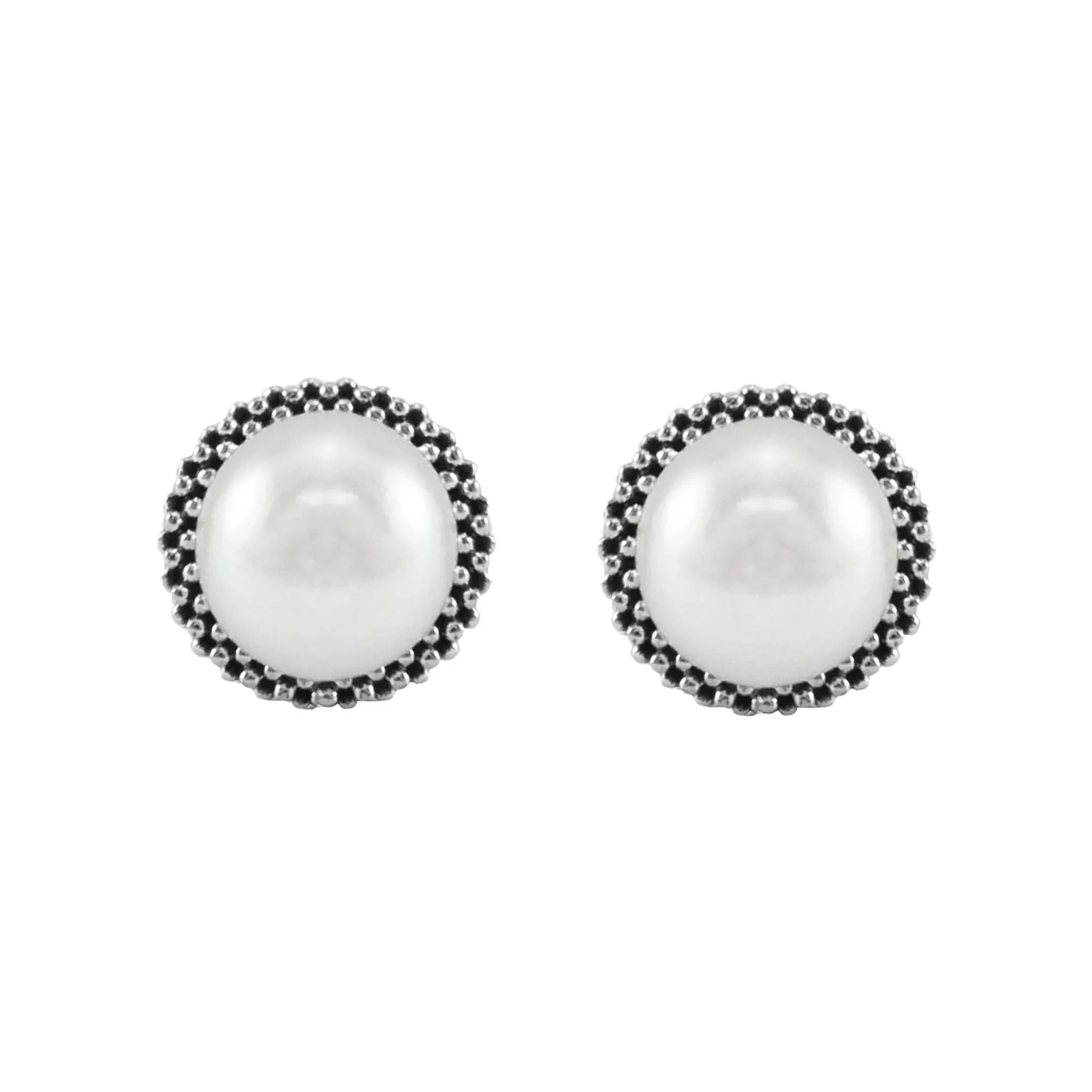 Luxury Caviar Pearl Stud Earrings for Women - 14K Gold Plated Elegant Jewelry Gift for Brides, Wedding, Anniversary & Special Occasions