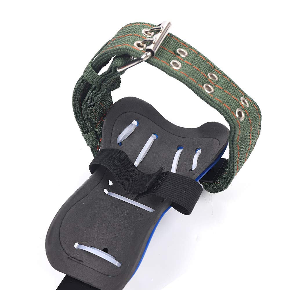 2-Piece Adjustable Tree Climbing Spikes Set with Protective Belt & Lanyard Rope - Professional Arborist Gear for Tree Trimming, Pruning, and Maintenance (Type 1)