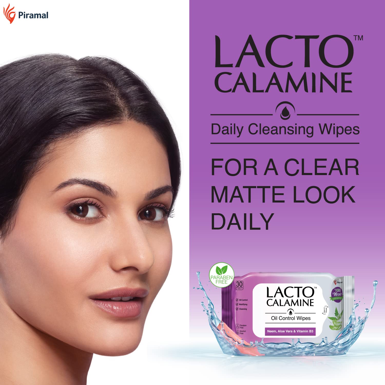 Lacto Calamine Daily Face Cleansing Wipes with Aloe Vera, Cucumber & Vitamin E - Oil Control Facial Wipes for Acne-Prone & Oily Skin - 75 Count (Pack of 3) + 60 Count (Pack of 2) - Perfect for Travel, Gym & On-the-Go Skincare