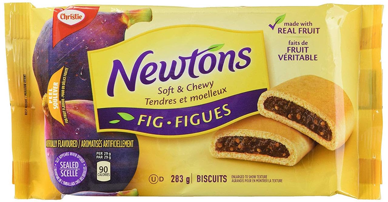 Christie Newtons Fig Cookies, 283g/10oz, 12 Pack - Imported from Canada | Delicious Snack for Office, School & Travel | Perfect with Coffee or Tea