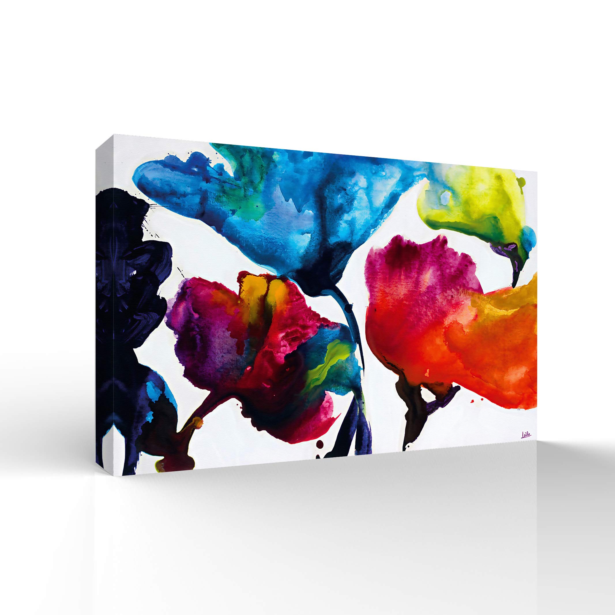 Beautiful Flower Giclee Painting Wall Art - 12x18 Inches Canvas Wall Decor for Bedroom, Living Room, Home, Office, and Dining Room Decoration
