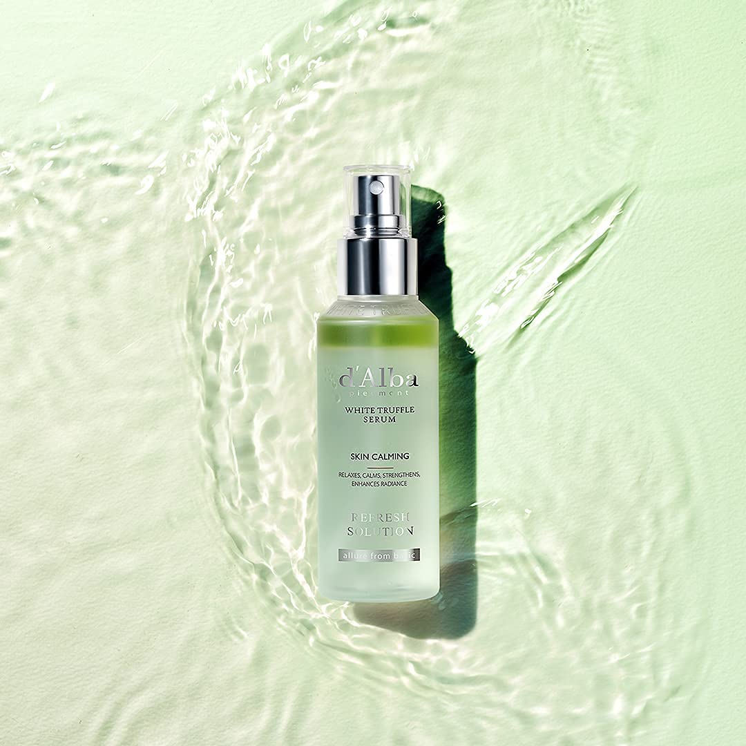 d'Alba Italian White Truffle Refresh Calming Spray Serum - Hydrating Facial Mist for Glowing Skin | Soothing & Moisturizing Face Spray for Dry Skin, Travel & Daily Skincare Routine