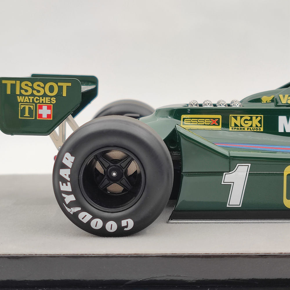 1/18 Tecno Mythos Series Lotus 79 1979 Italy GP Car #1 TM18 287A Resin Model Car - Collectible Racing Replica for Display & Enthusiasts