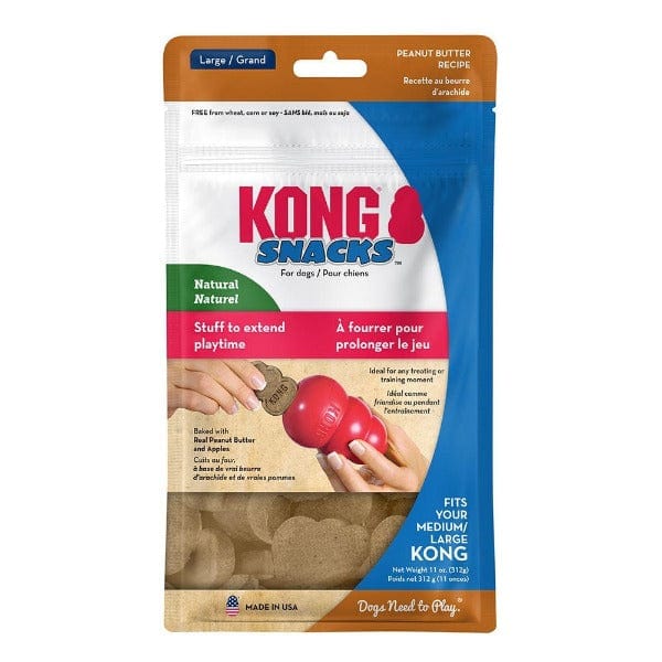 KONG Peanut Butter Dog Treats - All-Natural Chew Toys for Dogs, Puppies & Training Rewards - Perfect for Playtime, Enrichment & Positive Reinforcement