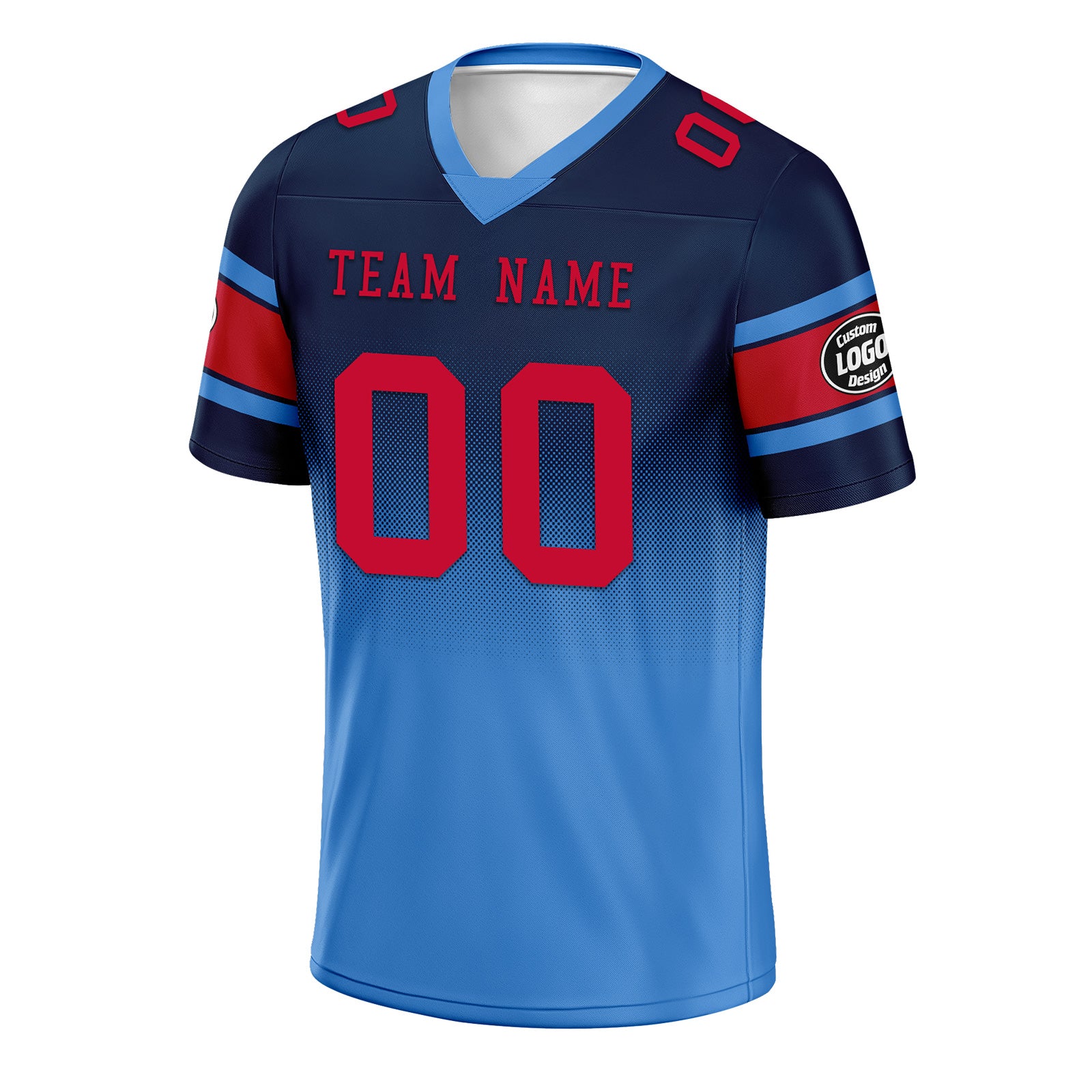 Custom Blue Tennessee Personalized Authentic Football Jersey FBJ02 D020249 - Size 32 | Officially Licensed NFL Gear for Fans & Players | Perfect for Game Day, Tailgating & Sports Collectibles