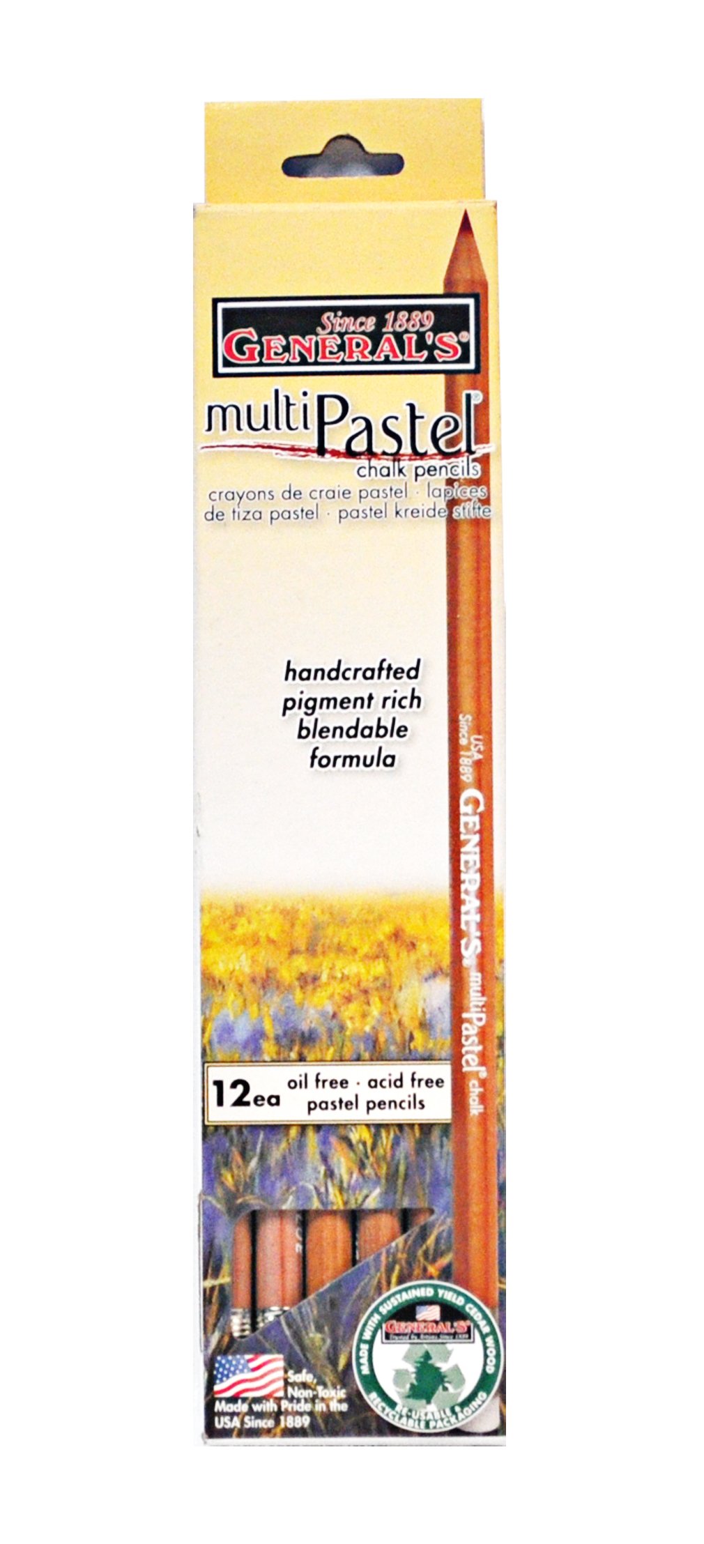 General's Pastel Chalk Pencil Set - Dark Grey Art Supplies for Sketching, Drawing & Shading | Perfect for Artists, Students & Professional Illustrators