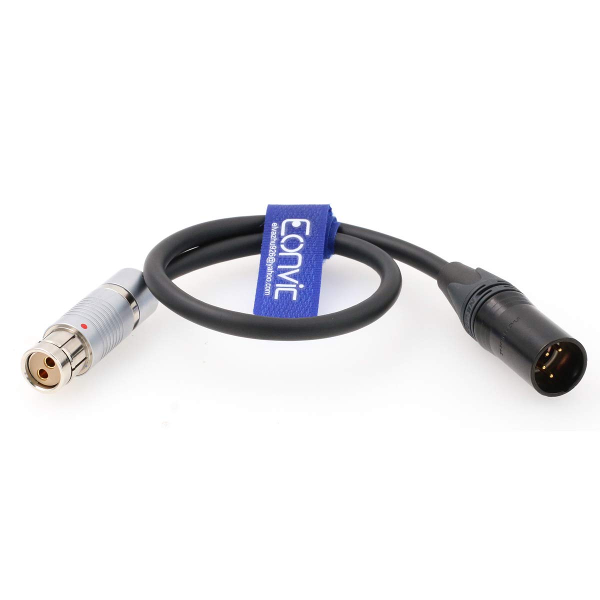 Eonvic 4 Pin XLR to 2 Pin Fischer Power Cable for Alexa Camera - Professional Video Equipment Power Supply for Studio & Field Production