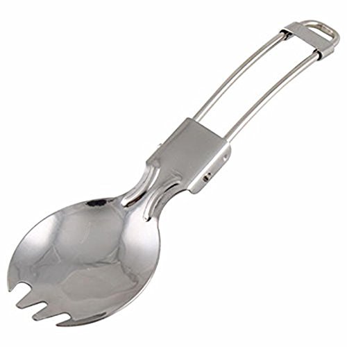 Vivona Foldable Stainless Steel Spork - 3-in-1 Spoon Fork Knife Combo for Camping, Hiking, Picnics & Travel | Portable Outdoor Dinnerware Set | Durable & Lightweight