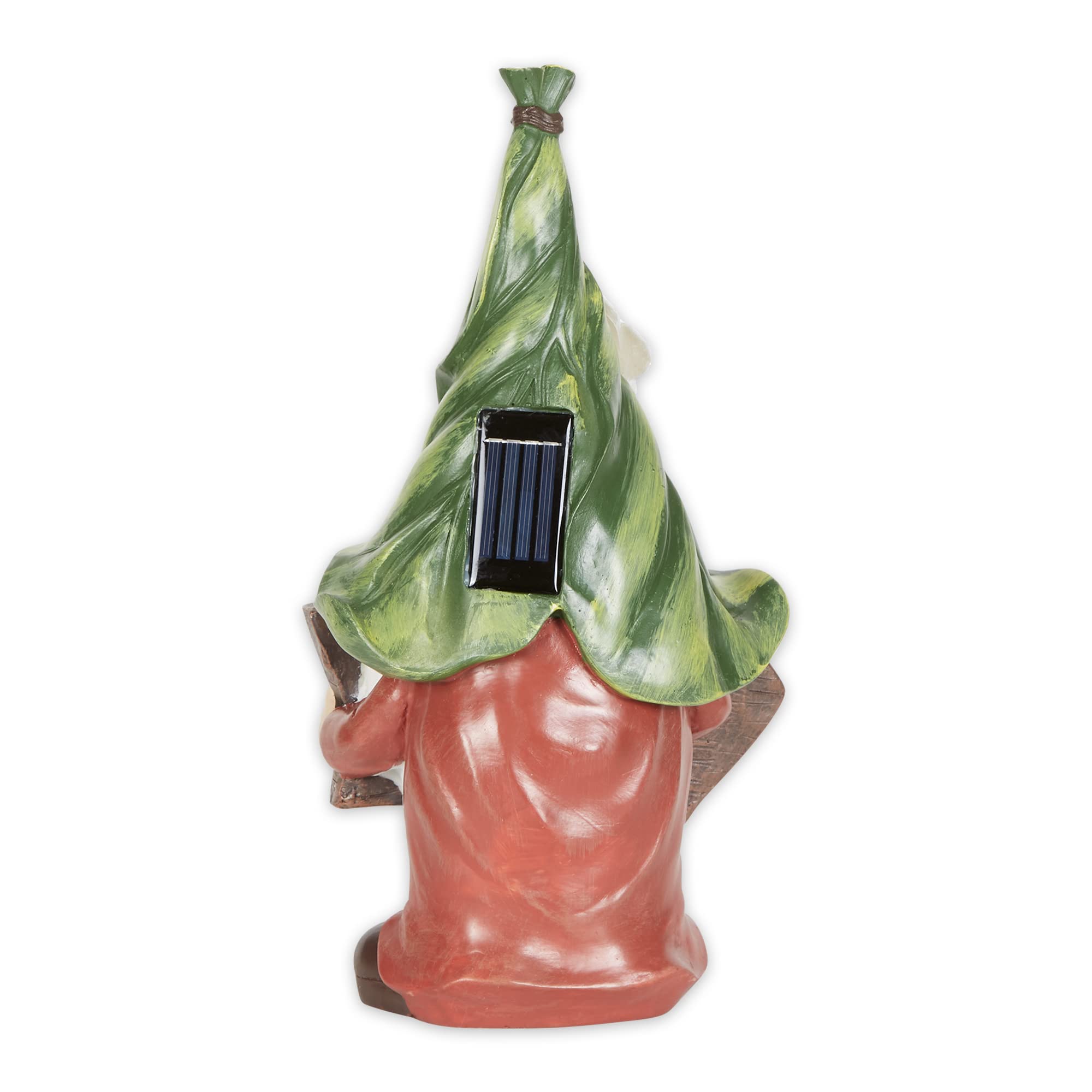 Solar Powered Welcome Gnome Statue with Glowing Accent Light - Perfect for Garden Decor, Pathway Lighting, and Outdoor Home Decor