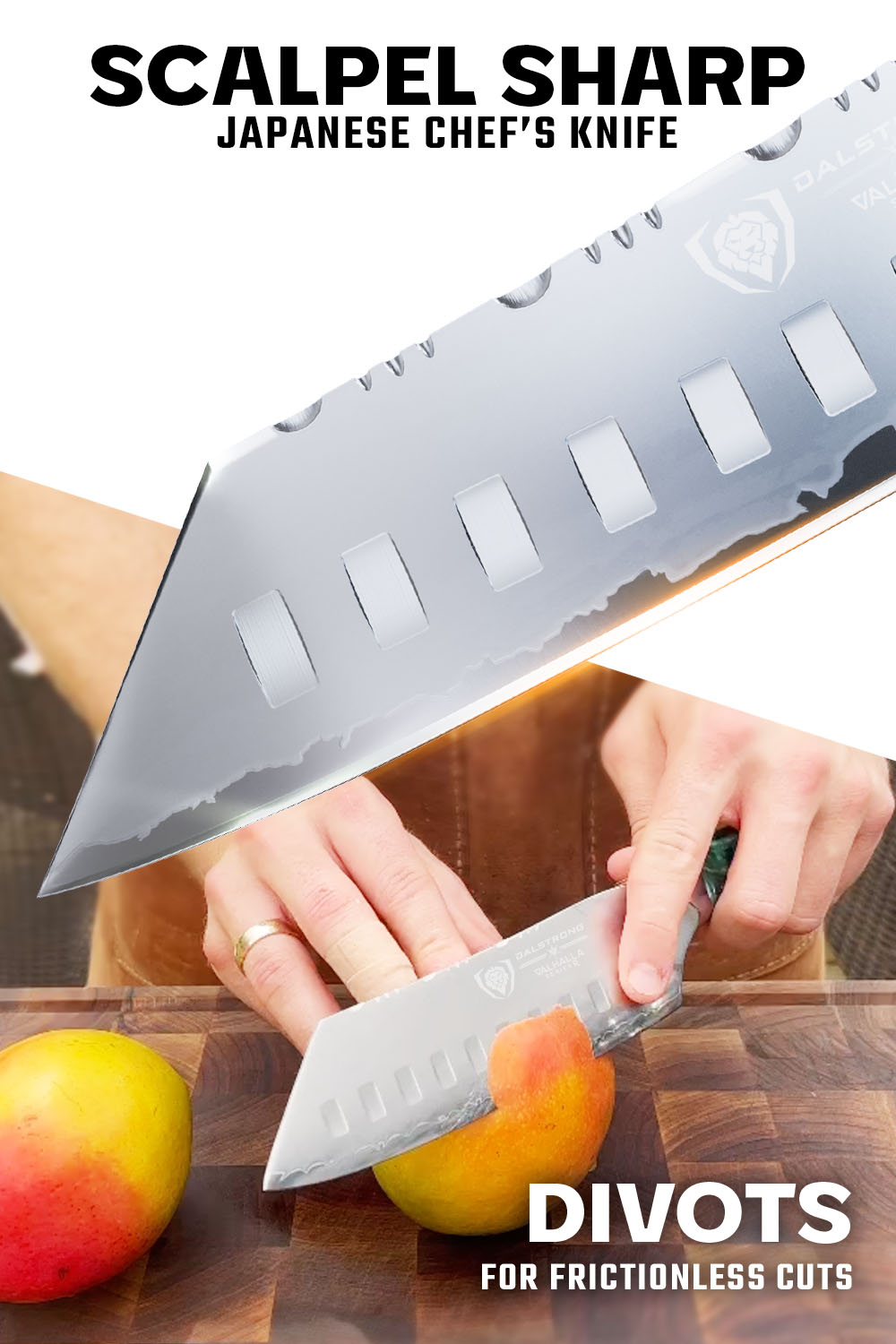 Premium 7-Inch Santoku Knife - Dalstrong Valhalla Series - Ultra Sharp Japanese Steel Blade for Professional Chefs & Home Cooking - Perfect for Slicing, Dicing & Mincing Vegetables, Meat & Fish