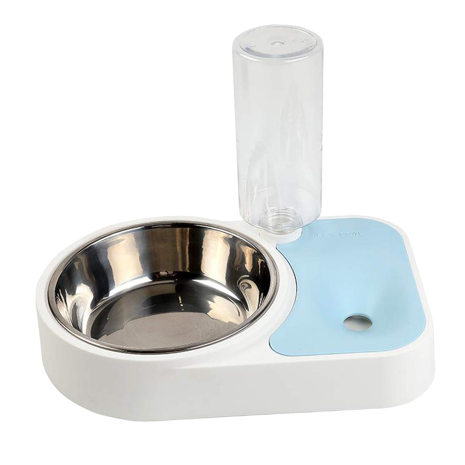 Automatic Pet Water & Food Bowl Set - SECRET DESIRE Dog Cat Bowls with Water Bottle (Blue) | Perfect for Home, Travel & Outdoor Use
