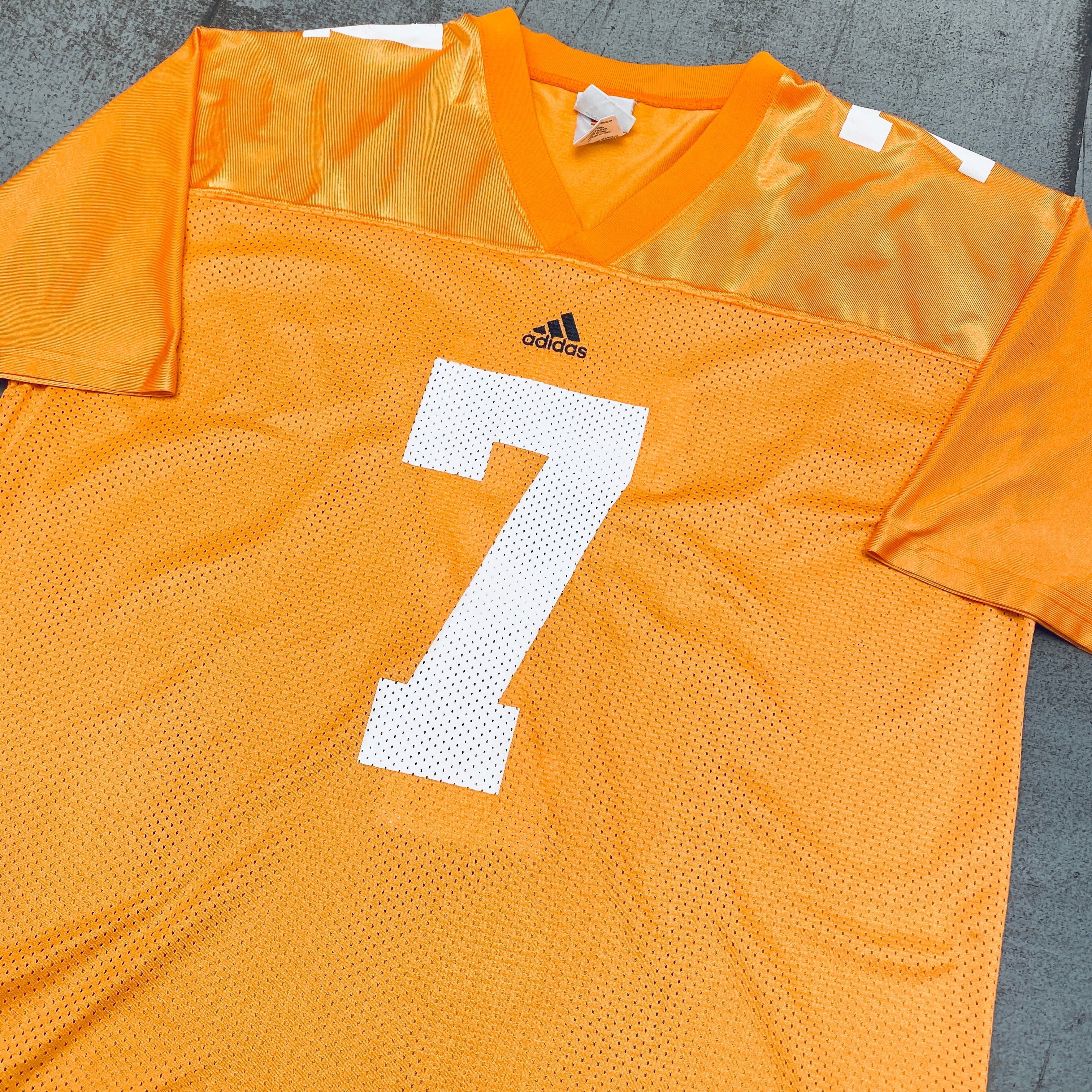 Authentic Tennessee Volunteers No. 7 Jerod Mayo Adidas Jersey - XL Size for Men | Officially Licensed NCAA Football Fan Gear - Perfect for Game Day, Tailgating & Sports Collectibles