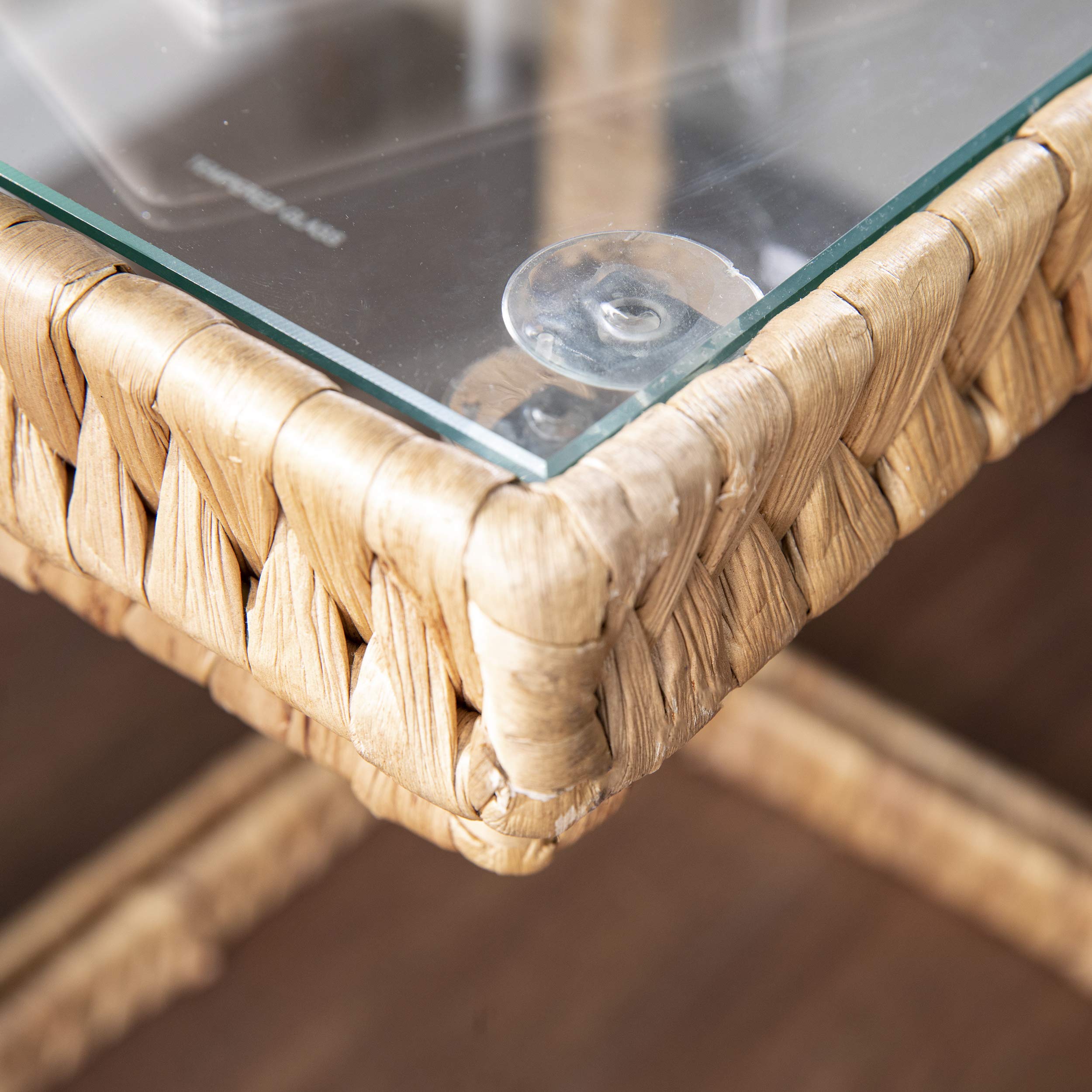 SEI Furniture Ismaya C Tables - Natural Wood Side Tables for Living Room, Bedroom, or Office - Modern Standard End Tables with Sturdy Design