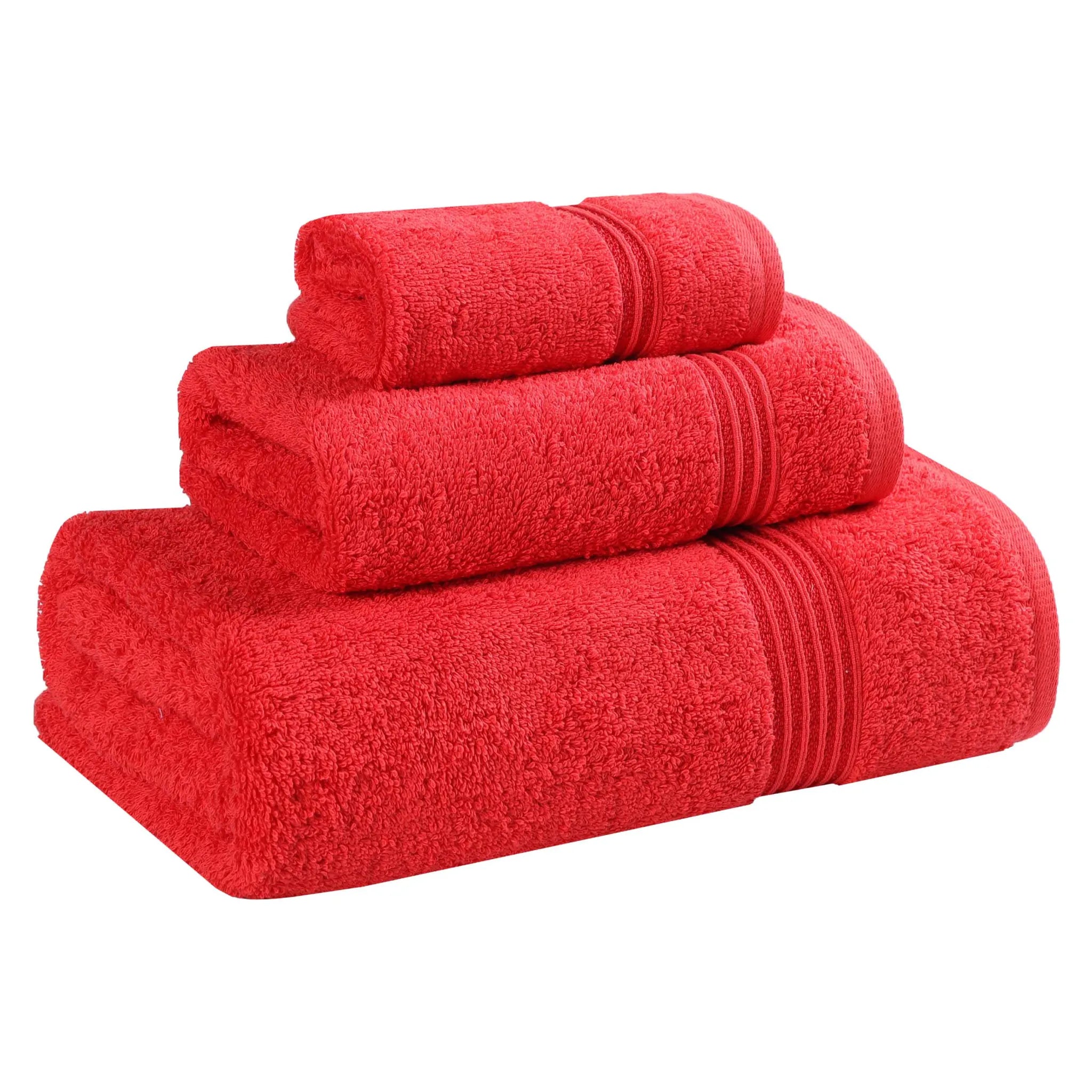 Premium Egyptian Cotton Plush 3-Piece Luxury Bath Towel Set - Ultra Absorbent & Soft for Spa, Bathroom & Hotel Use