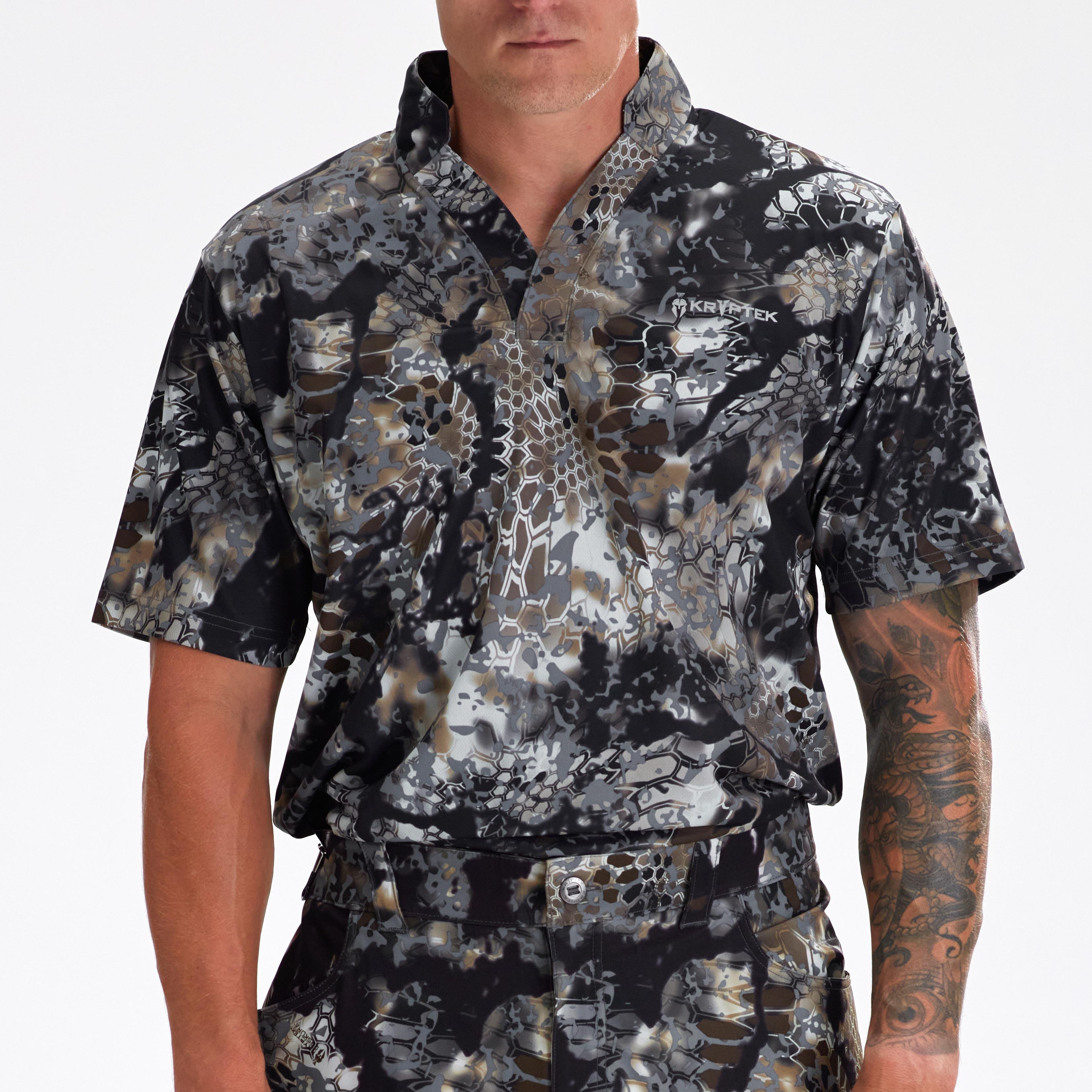 Dallol Rugby Short Sleeve Camouflage Jersey - Men's Sports Apparel for Rugby, Training & Outdoor Activities