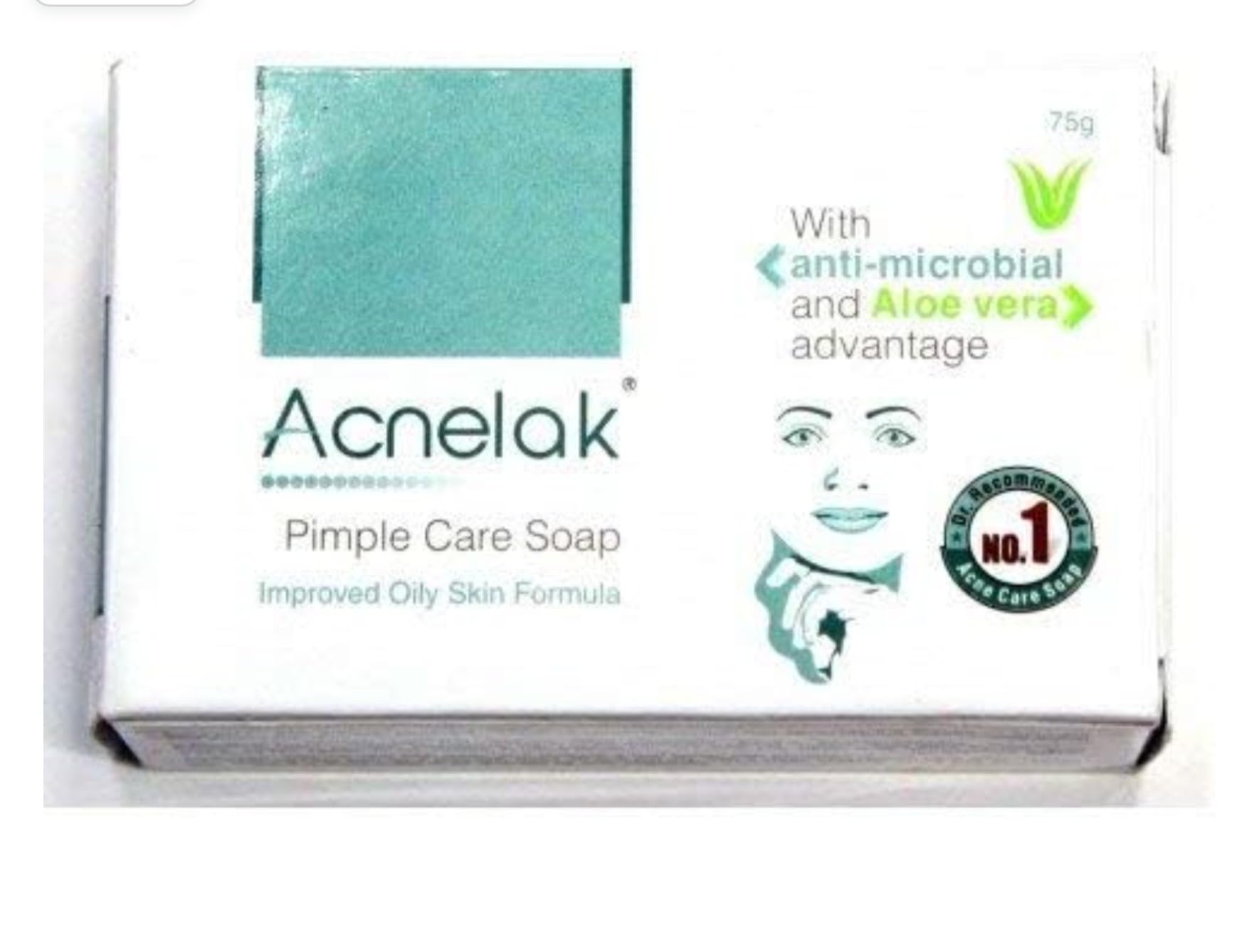 G QUERA Acnelak Soap 75gm - Natural Acne Treatment Soap for Clear Skin | Perfect for Daily Face & Body Wash for Teens & Adults
