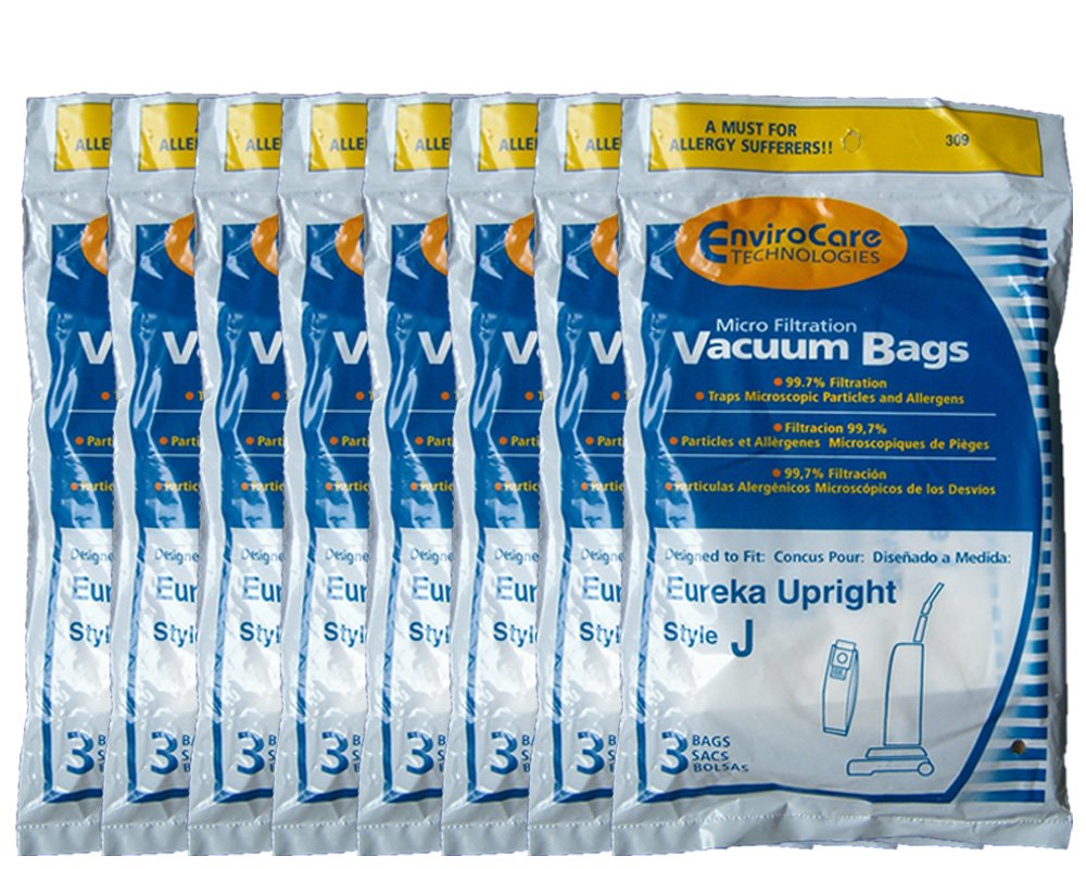 24-Pack Eureka Allergy Vacuum Bags - Compatible with Athena, Boss Power Upright, Power Plus Models (2270, 2271, 2272, 2273, 2900-2920, 61515, 61515-12, 61995, 2902AV, 2271A) - HEPA Filtration for Dust & Allergens - Perfect for Pet Hair, Home Cleaning & Allergy Relief