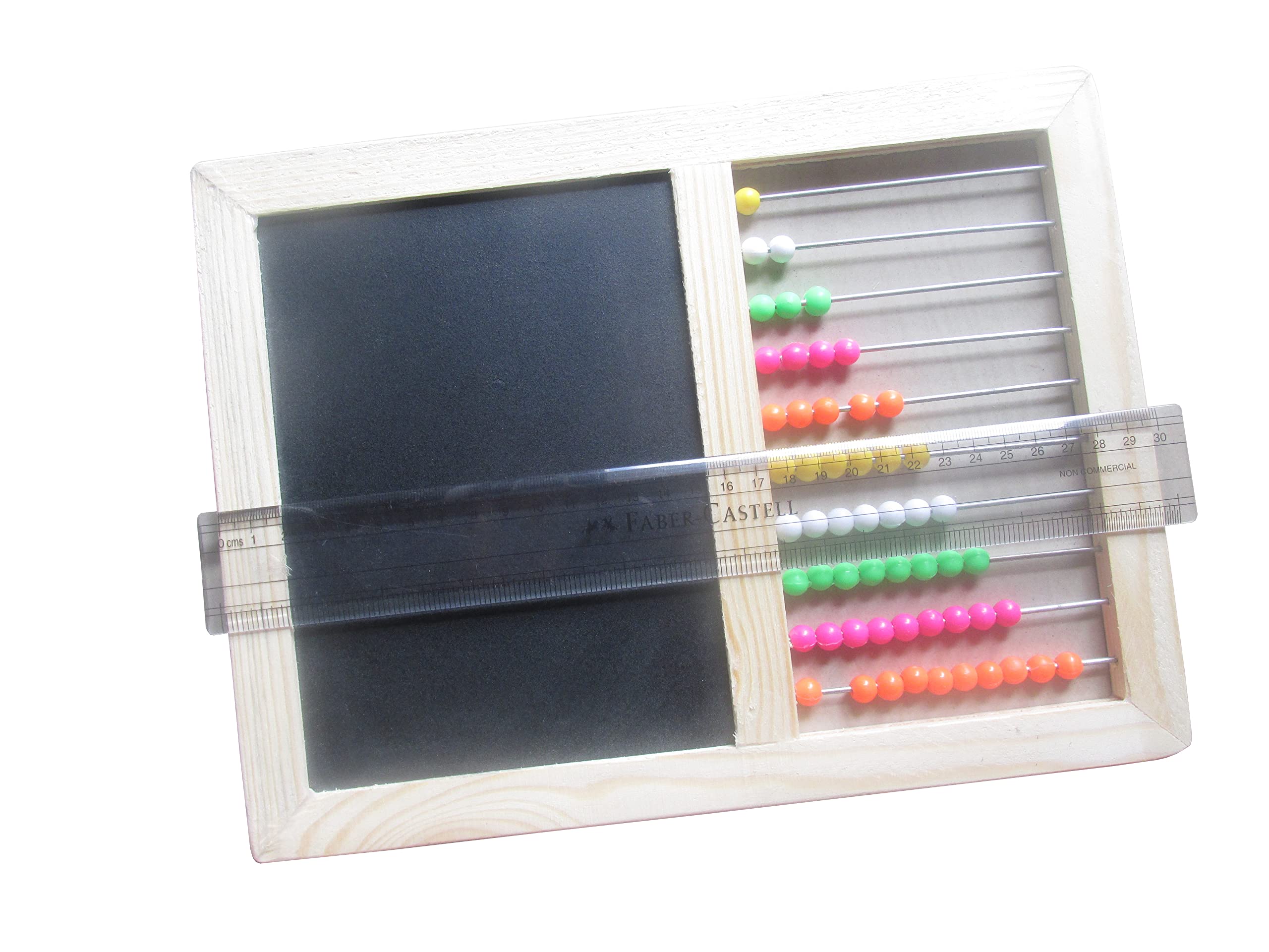 SHYAMARAJ Wooden Counting Frame Slate for Kids - Educational Math Learning Toy for Classroom & Homeschooling